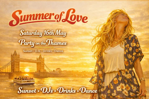 Get Ready to Groove: The Summer of Love London Boat Party! - £20 flash sale