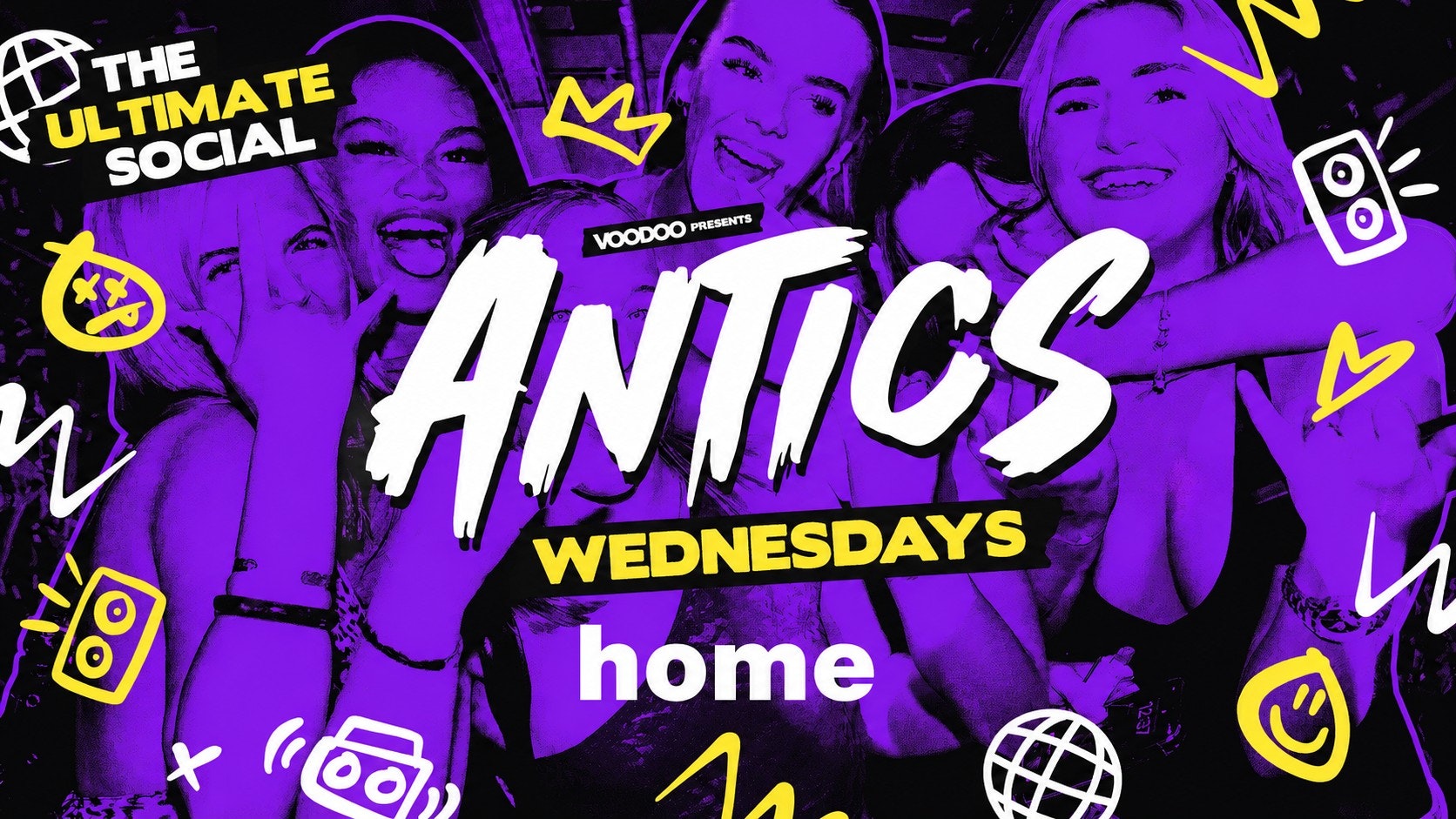 Antics Wednesdays FREE PARTY / FUNDRAISER FOR LBU SPORT! @ HOME – Wednesday 20th May
