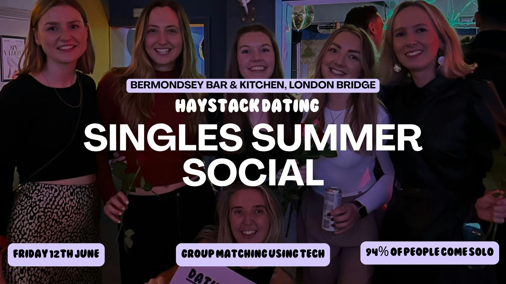 LONDON BRIDGE | SINGLES SOCIAL WITH LIVE MUSIC | FRIDAY 12TH JUNE