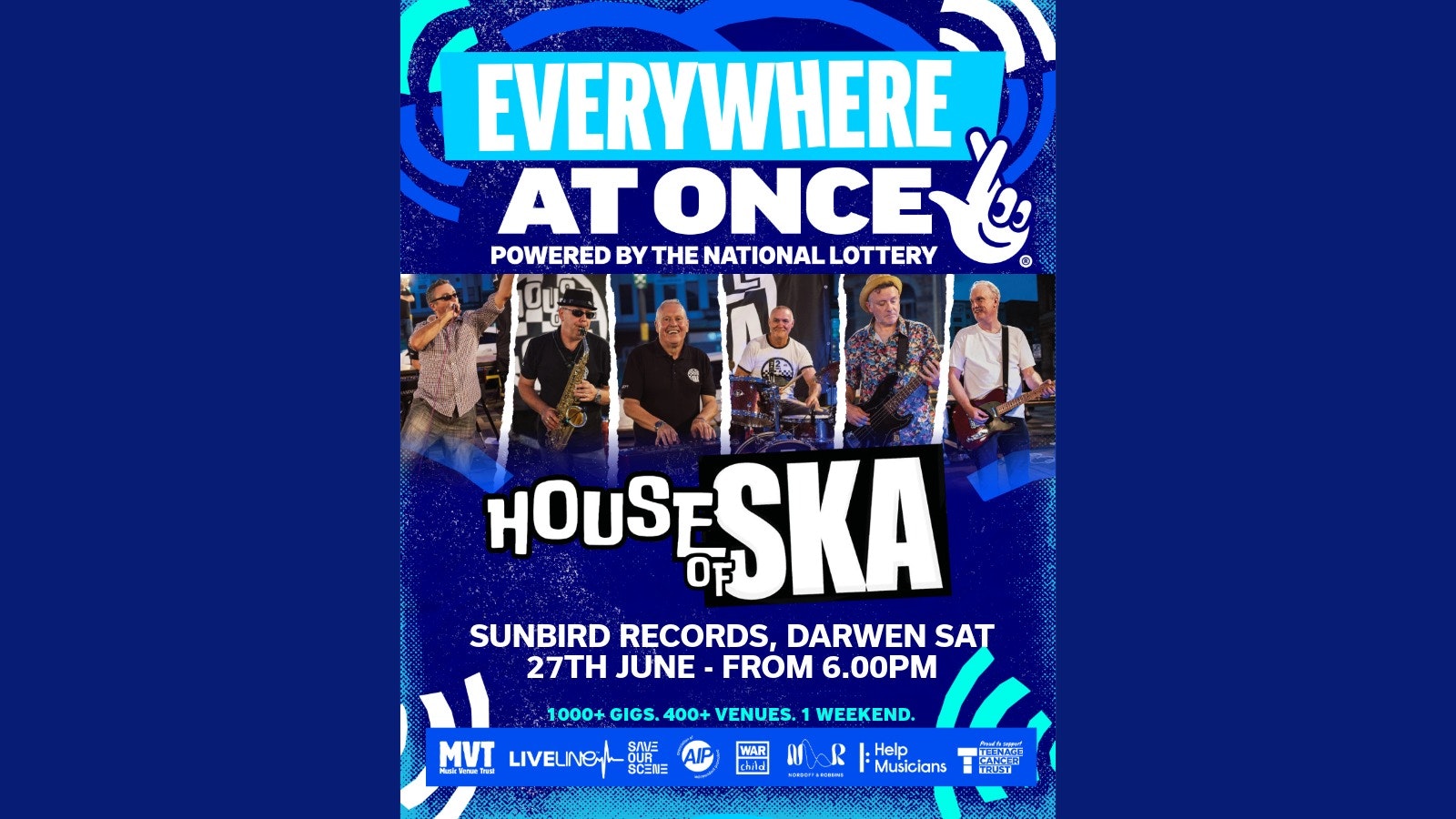 House Of Ska – Saturday 27th June 2026 | Sunbird Records, Darwen