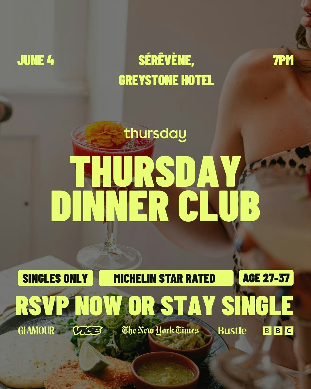Thursday | The Prelude: Singles Dinner at Sérêvène (Ages 27-37) | Miami Beach
