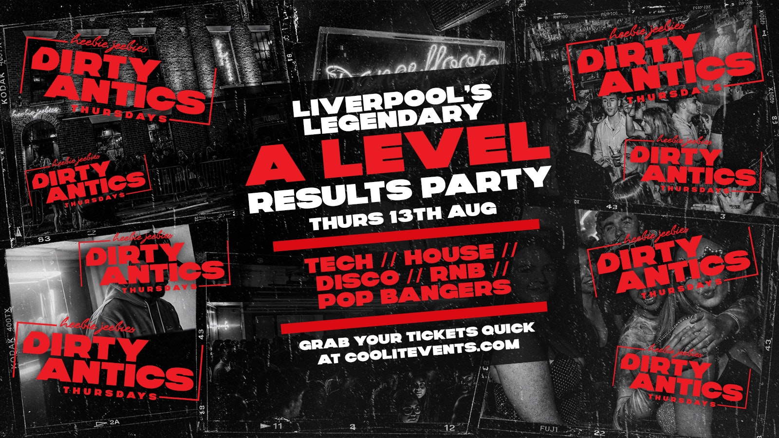 🔺🪅DIRTY ANTICS – LIVERPOOL’S LEGENDARY A LEVELS RESULTS NIGHT 🪅🔺 – The UK’s BIGGEST Thursday Night