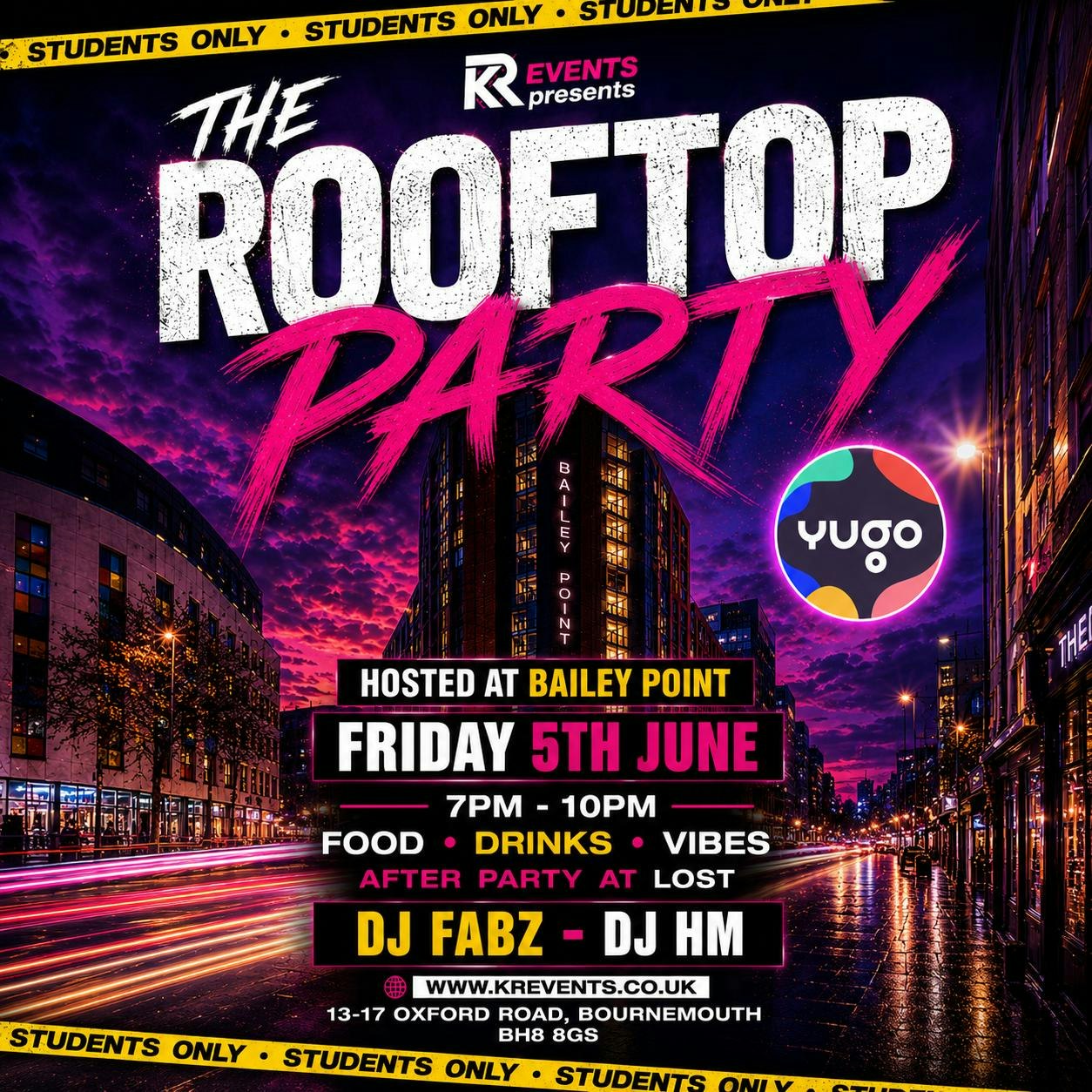 The Roof Top Party  (End of Year Wrap) STUDENTS ONLY EVENT
