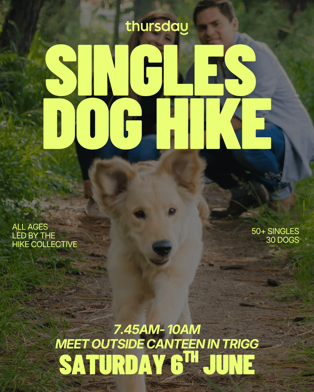Saturday | Paws & Possibilities- Singles Dog Hike @ Trigg Bushland | Trigg (All Ages)
