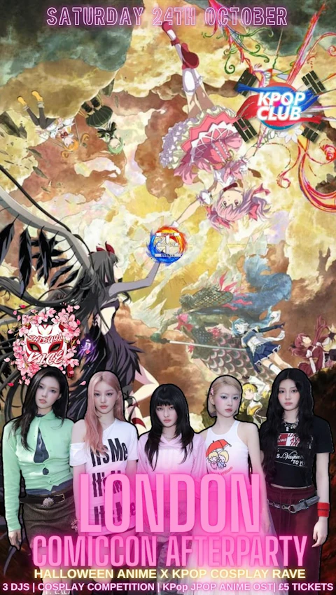 LONDON MCM ComicCon Afterparty: Halloween Anime X KPop Rave | Shibuya Vice X KPop Club | KPop & Anime OST | Tickets from £5 | 24/10/26
