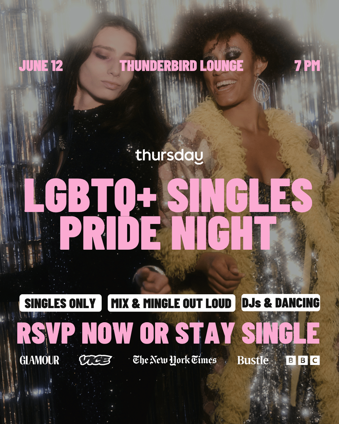 Friday | Pride Night! LGBTQ+ Singles Night at Thunderbird Lounge | Phoenix