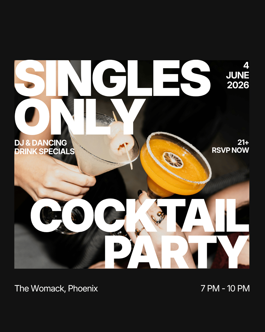 Thursday | Singles Cocktail Night at The Womack | Central Phoenix
