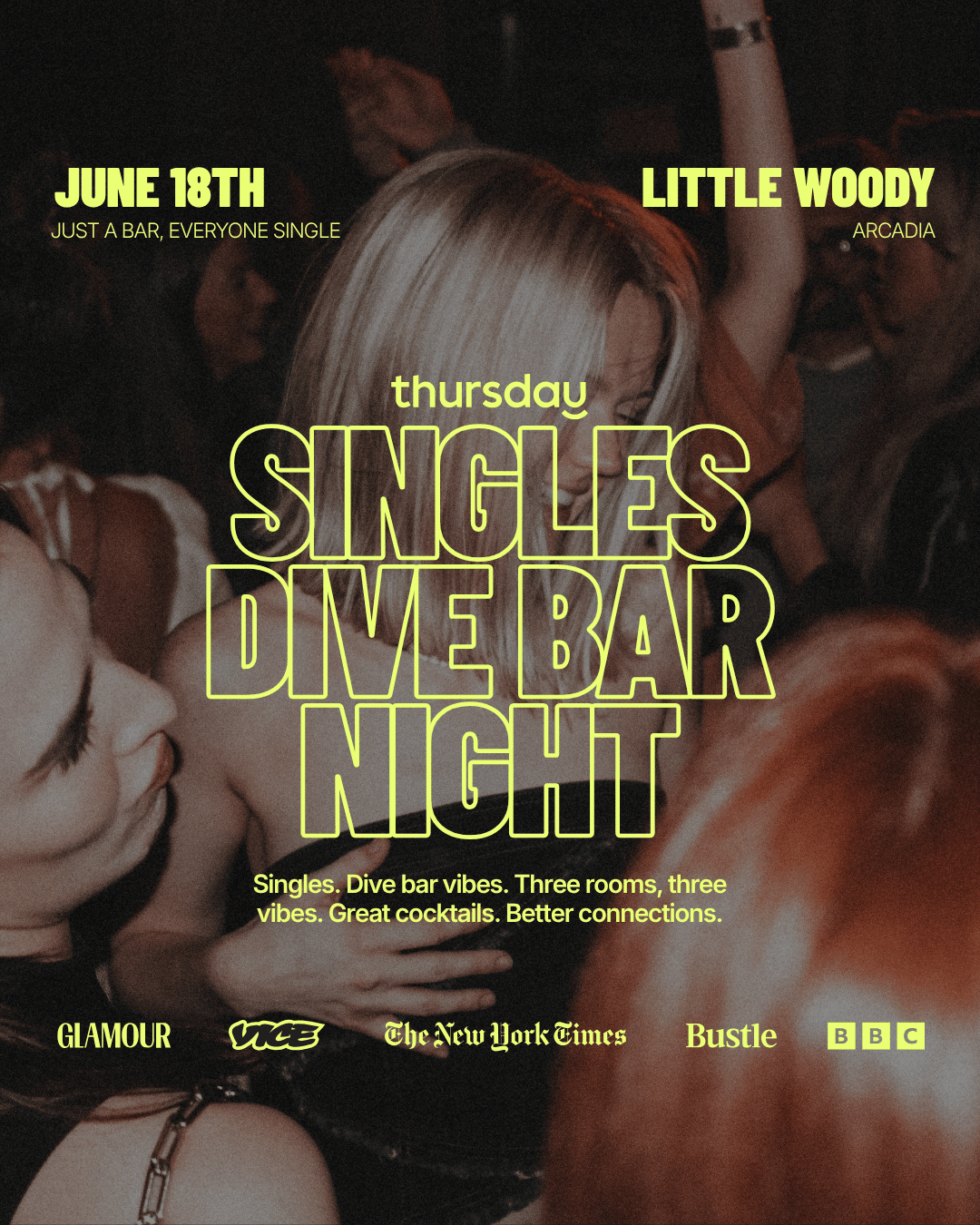Thursday | Dive Bar Singles Night at The Little Woody | Arcadia