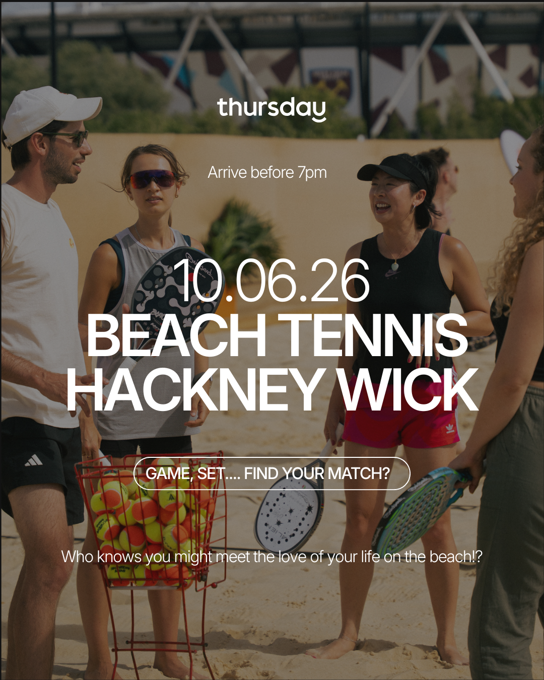 Wednesday | Beach Tennis | Hackney Wick