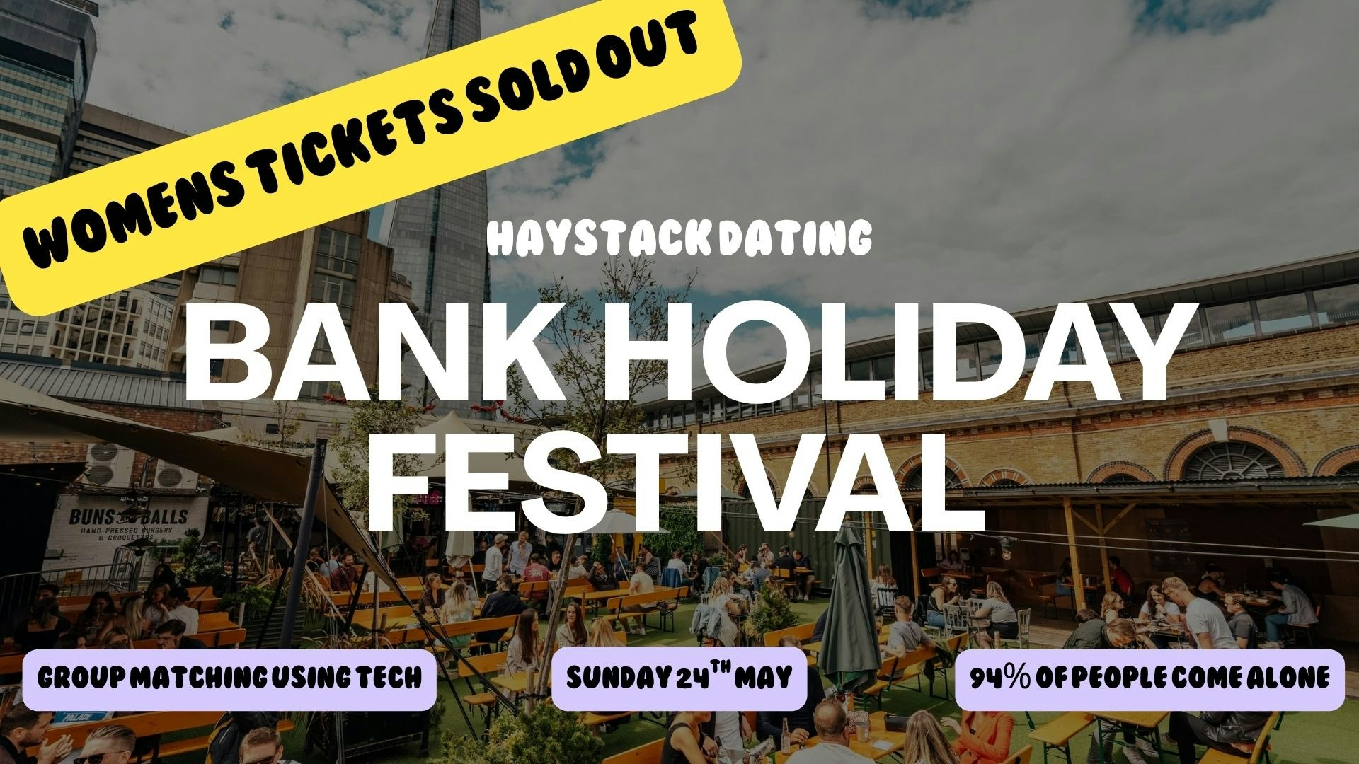 HAYSTACK DATING | BANK HOLIDAY HAYFEST | VINEGAR YARD LONDON | SUNDAY 24TH MAY