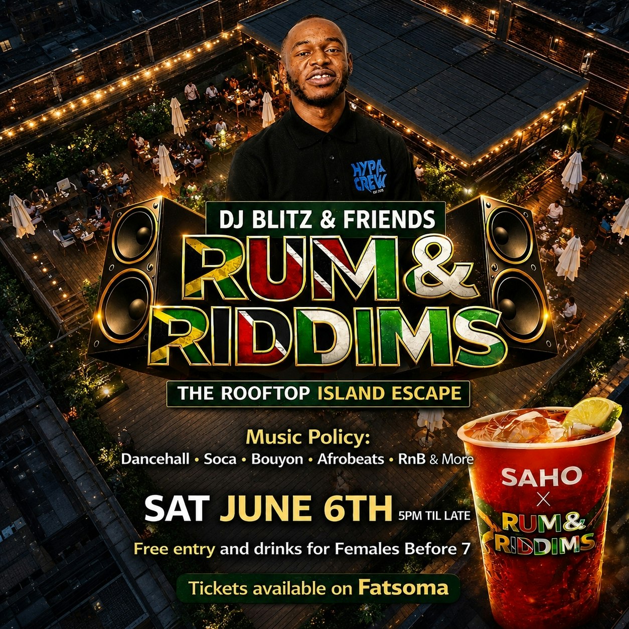 RUM & RIDDIMS – The Rooftop Island Escape II