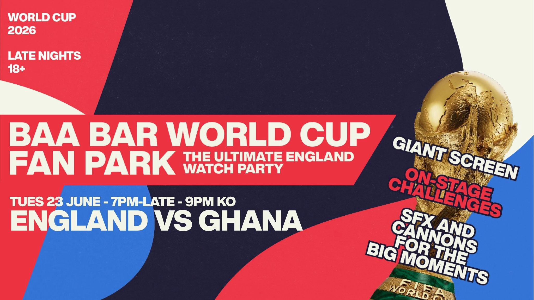 England vs Ghana – June 23rd