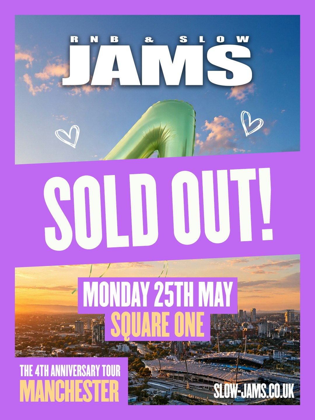RnB & Slow Jams 4th Birthday – Manchester SOLD OUT!