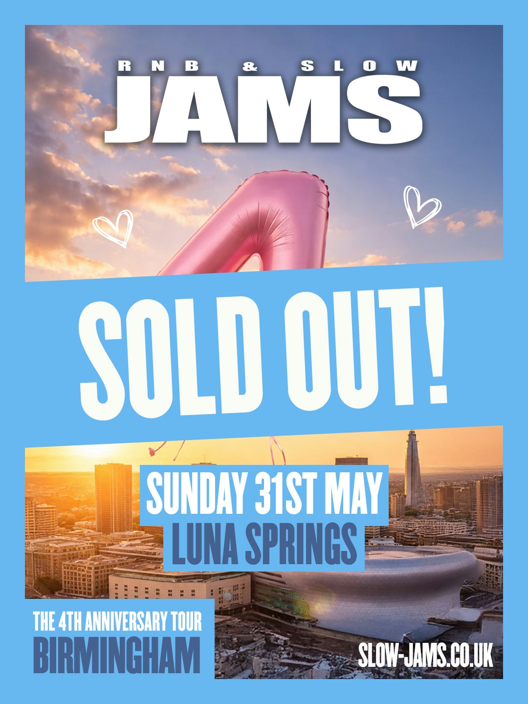 RnB & Slow Jams 4th Birthday – Birmingham SOLD OUT!