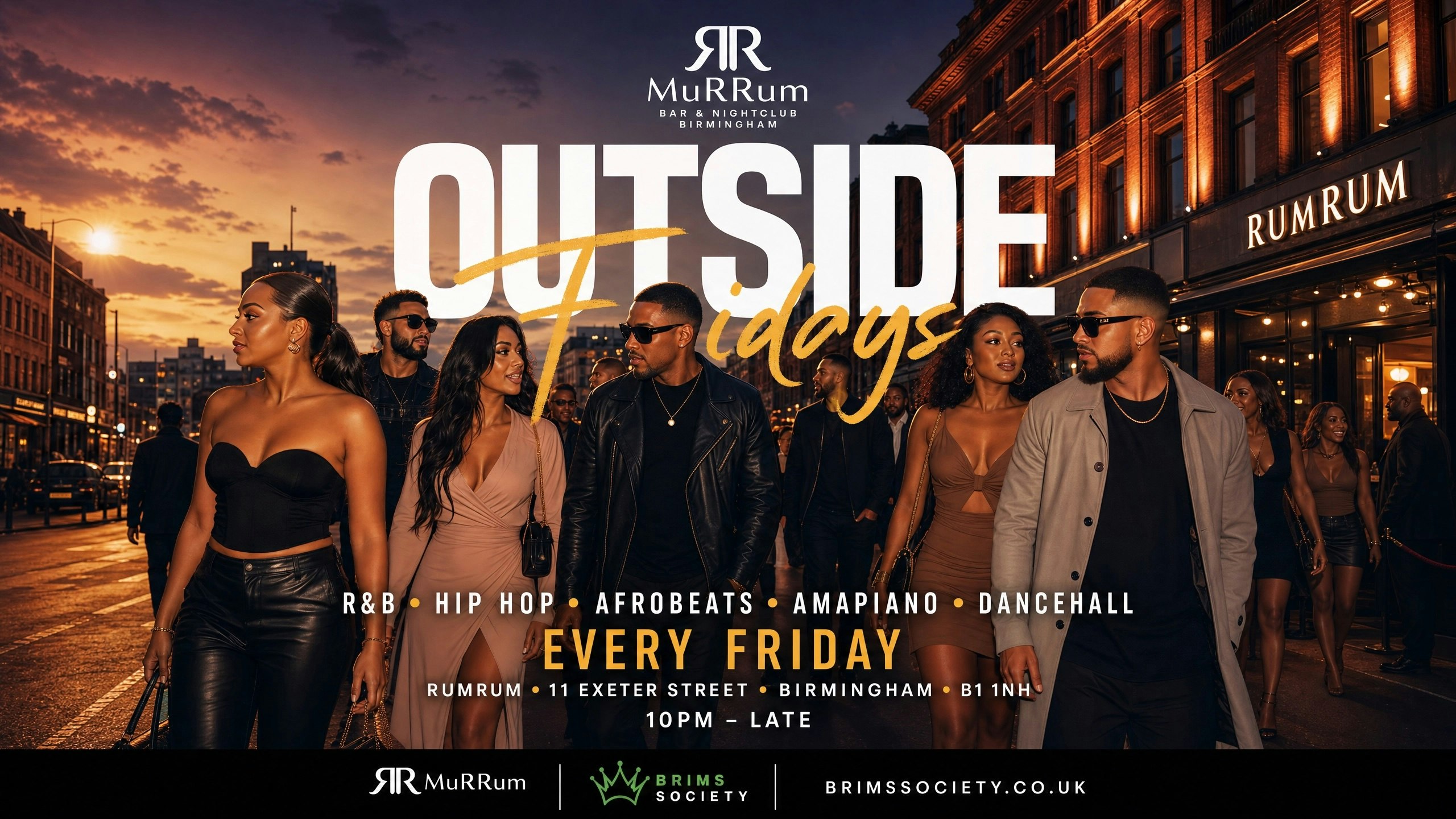 OUTSIDE FRIDAYS • Party + Free Food🍹🌯