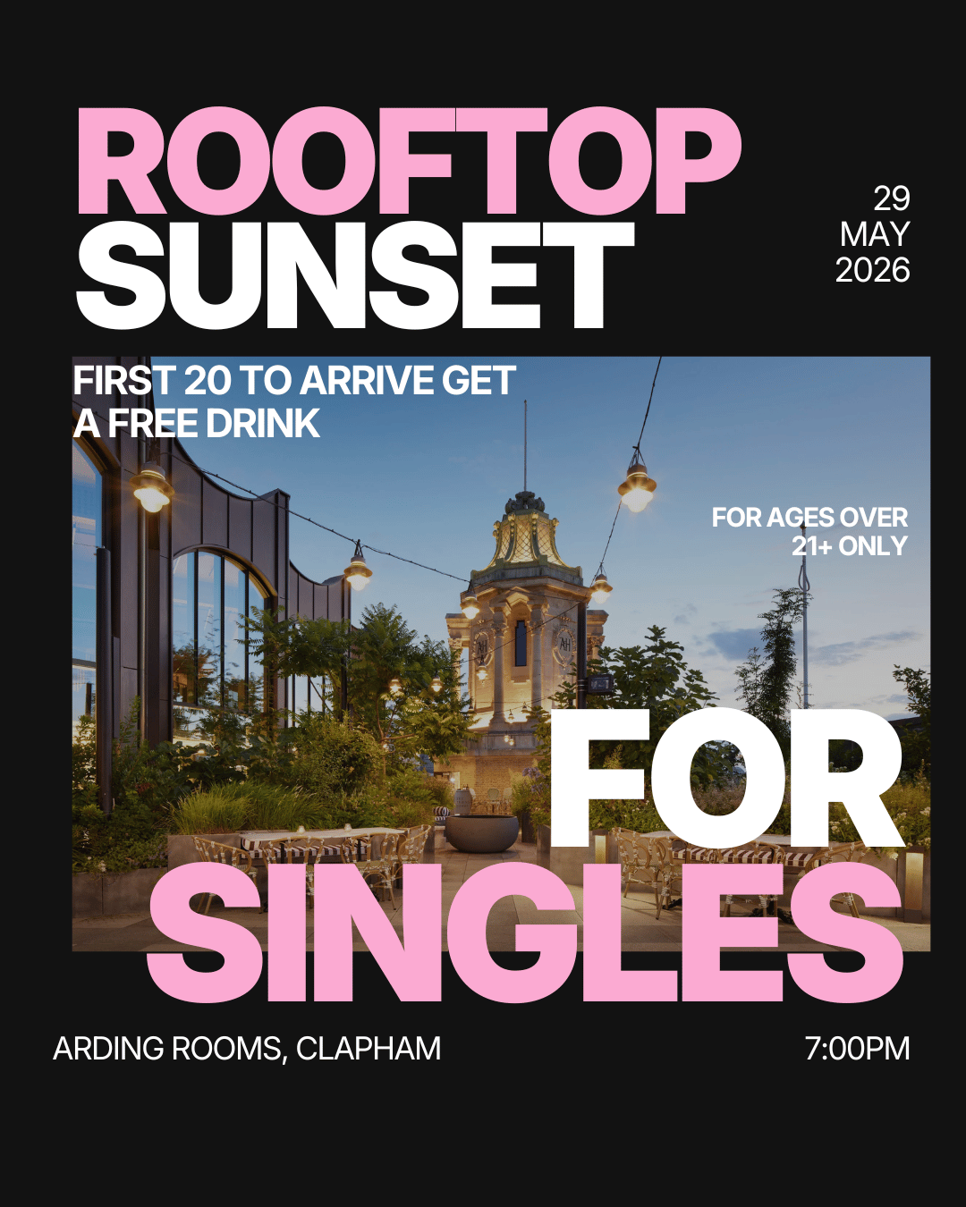 Friday | Rooftop Drinks | Clapham