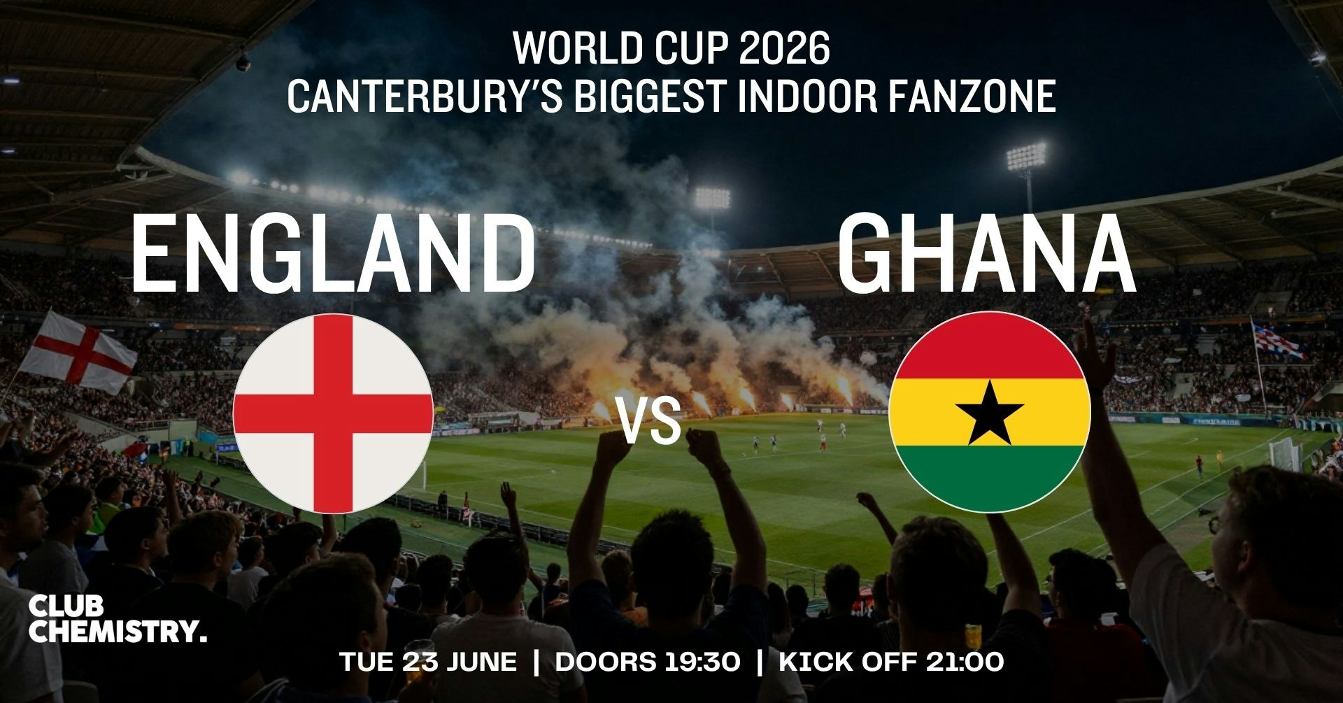 England vs Ghana 󠁧󠁢󠁥󠁮󠁧󠁿 Canterbury Word Cup Fanzone