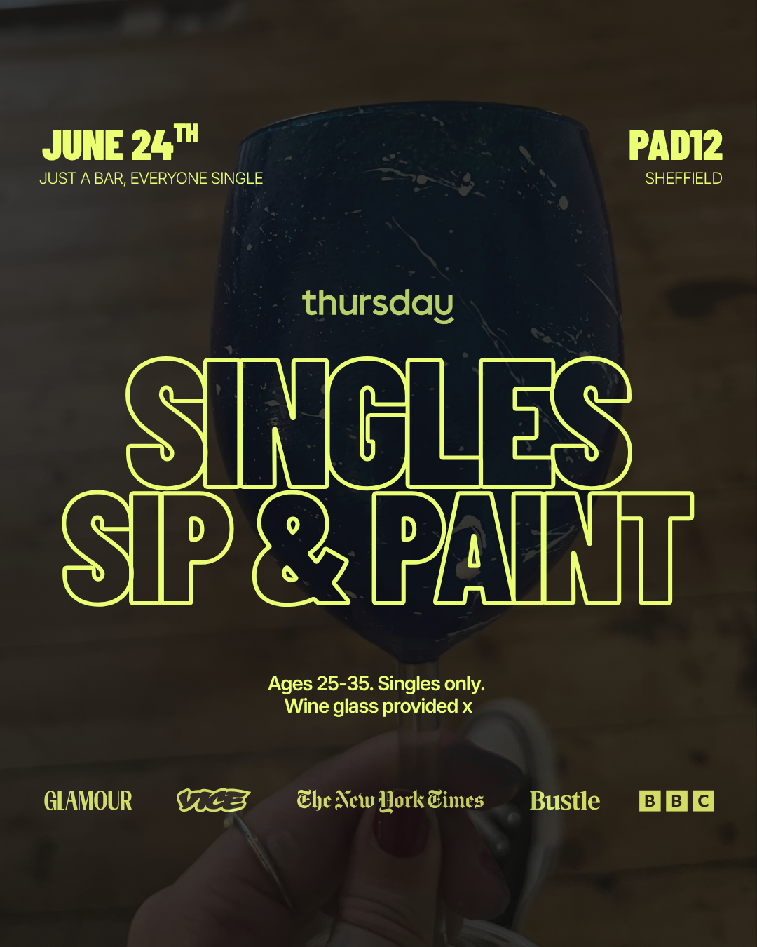 Wednesday | Sip & Paint | Sheffield | Book at thursday.com