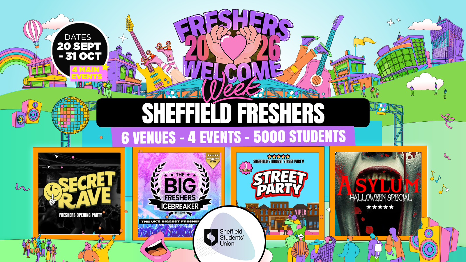 ⚠️ EXAM FLASH SALE – FREE QUEUE JUMP WITH EVERY TICKET! Sheffield OFFICIAL Freshers Welcome Week 2026 🎓 –  UK Largest Freshers Events – Sold out 10 years Running 🏆