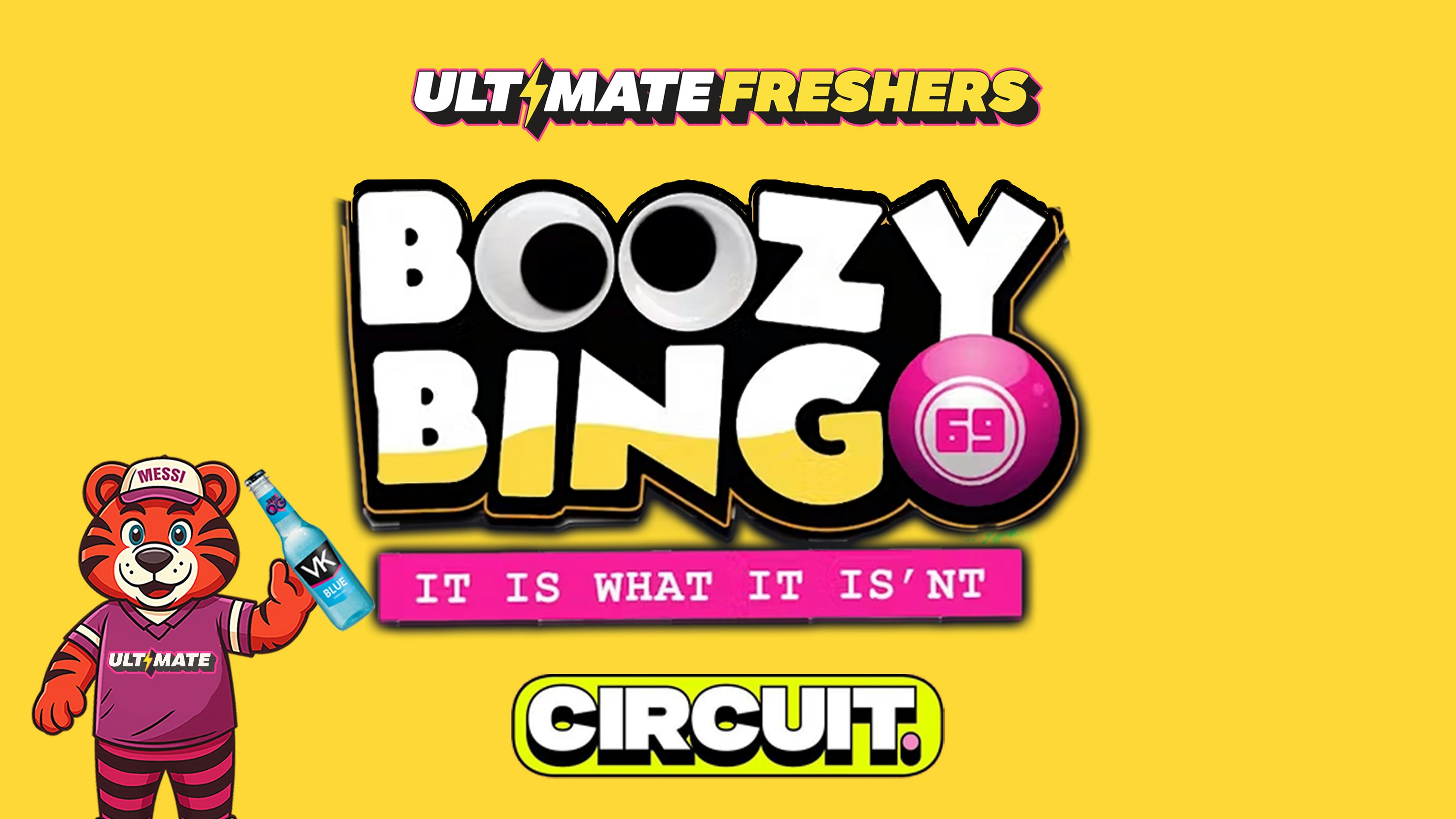 FRESHERS BOOZY BINGO 🎱😵‍💫🔥 Cardiff’s Biggest Student Bingo! ⭐️ Free Entry Into Circuit for the After party ⭐️