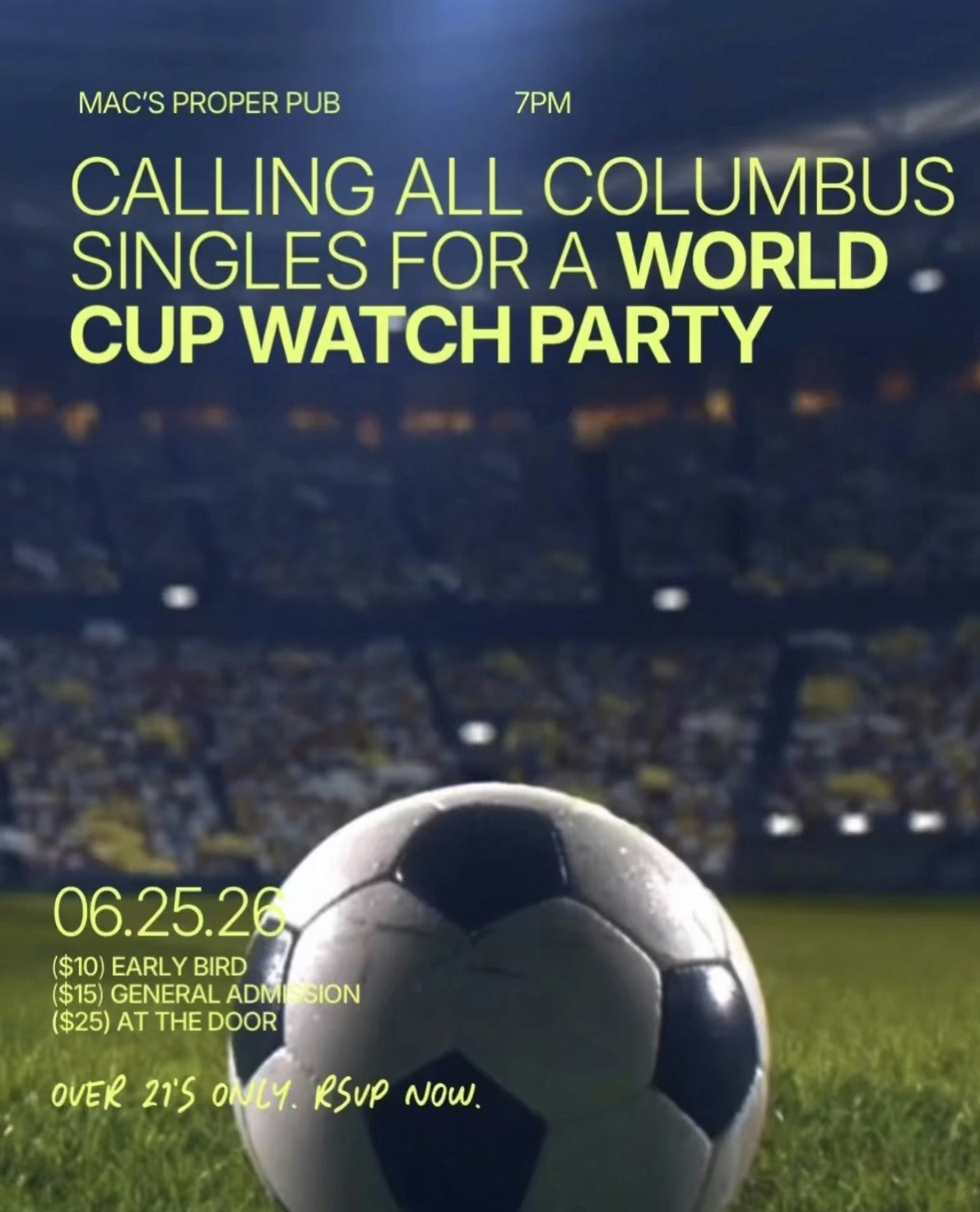 Thursday | World Cup Watch Party | Columbus