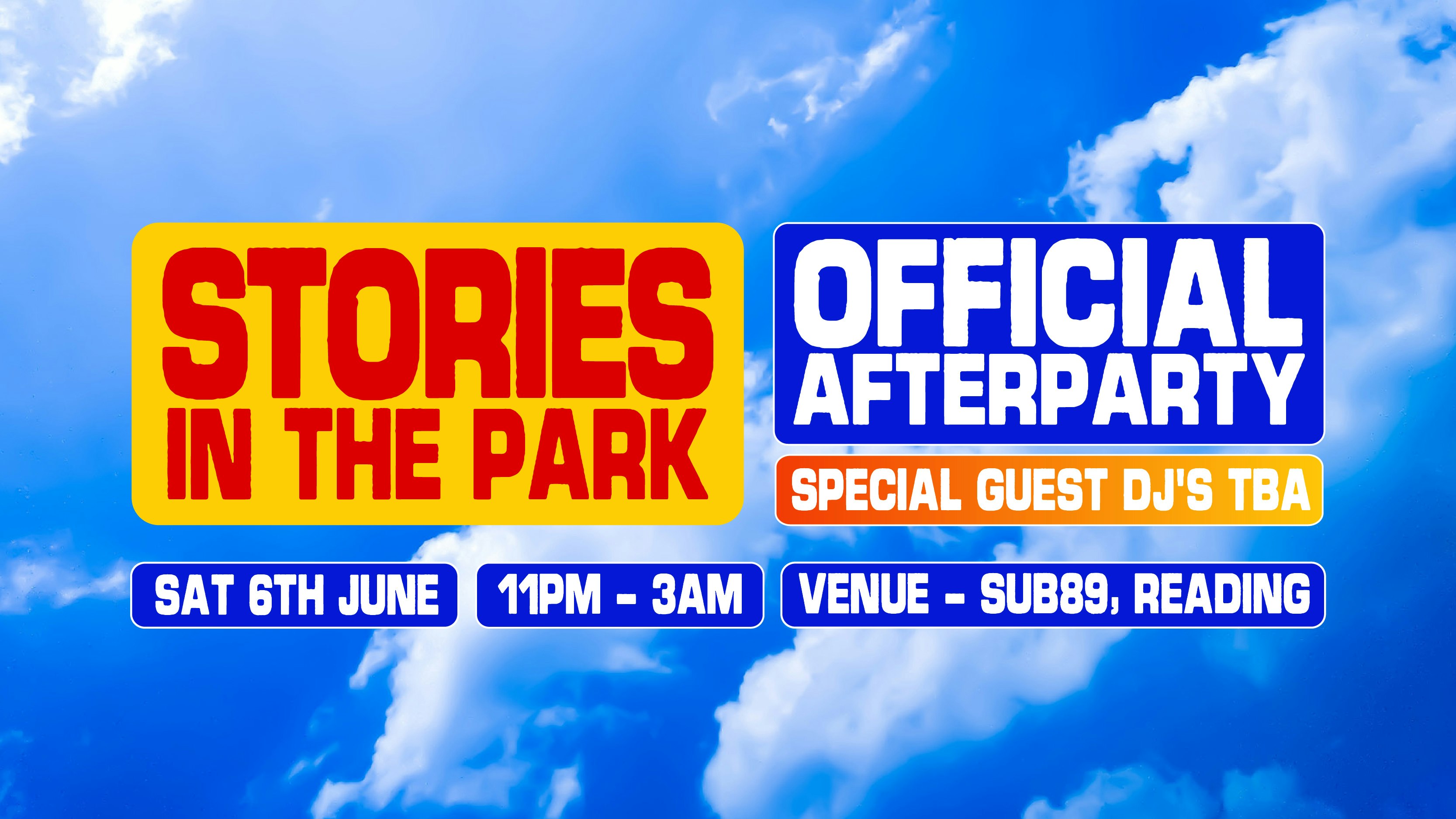 Stories In The Park Official Afterparty 📣