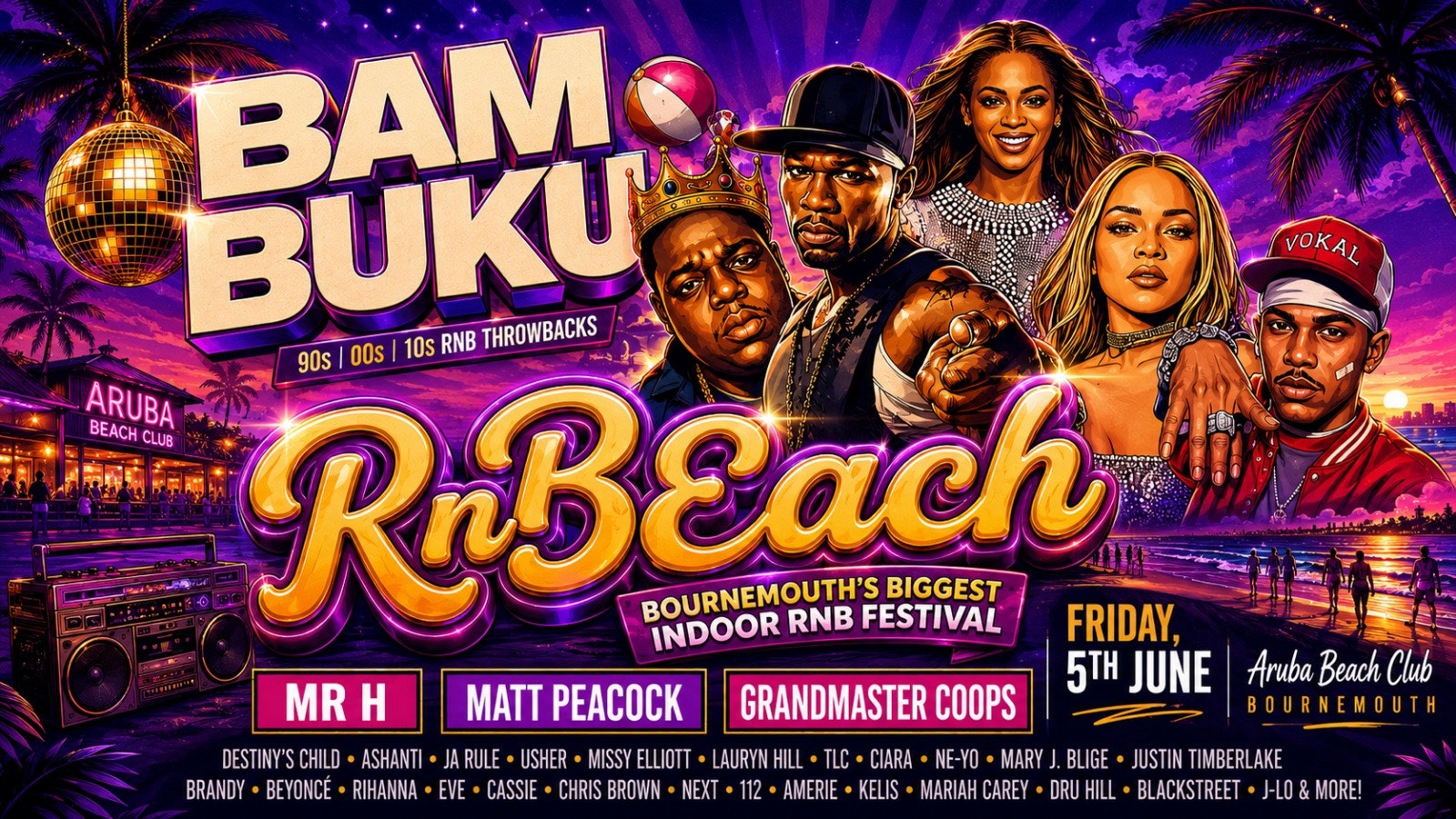 RnB Indoor Beach Festival – BamBuKu @Aruba 05.06.26