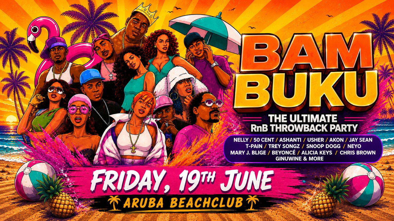BAMBUKU – Bournemouth’s BIGGEST RnB Throwback Party @Aruba
