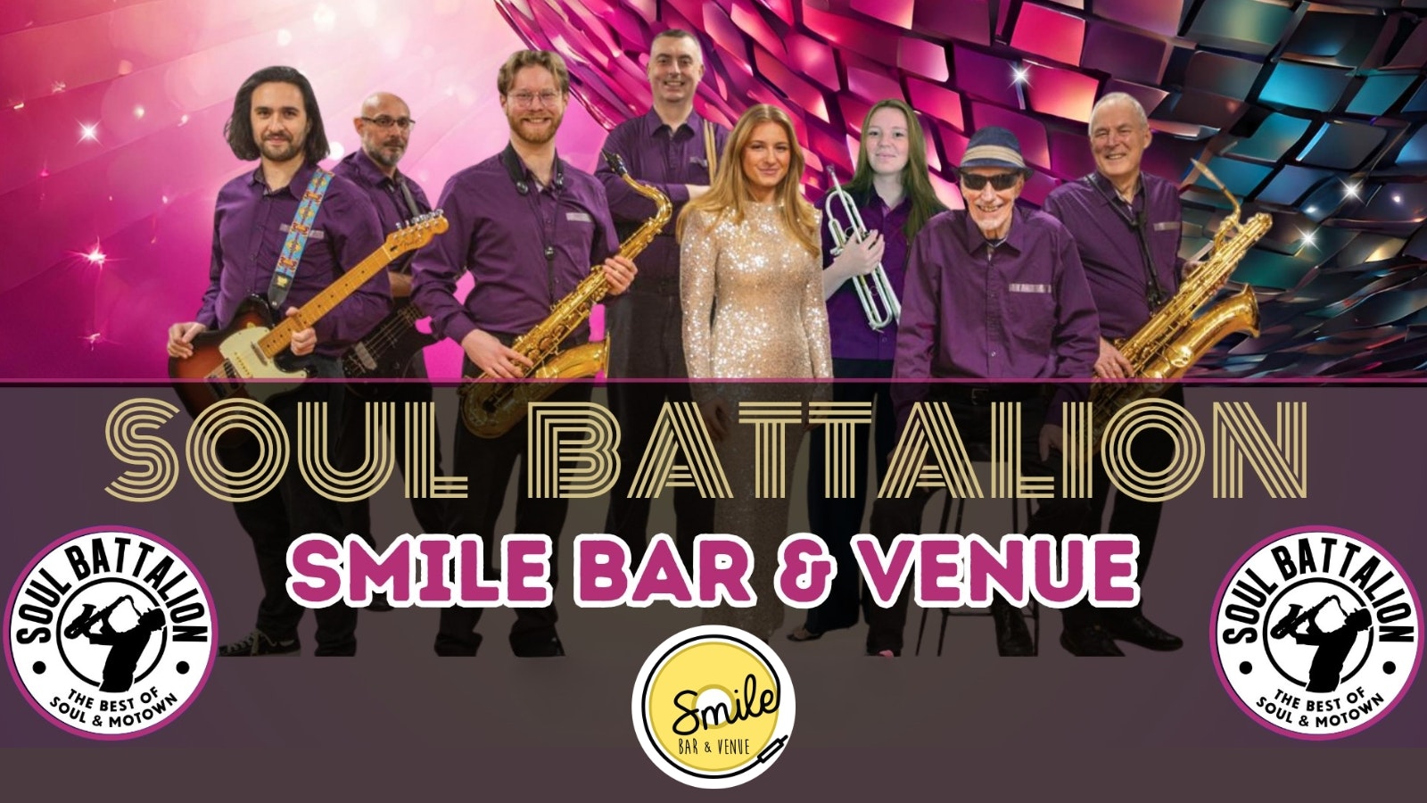 SOUL BATTALION LIVE 8-piece Band – Soul, Motown, Northern & Disco Show