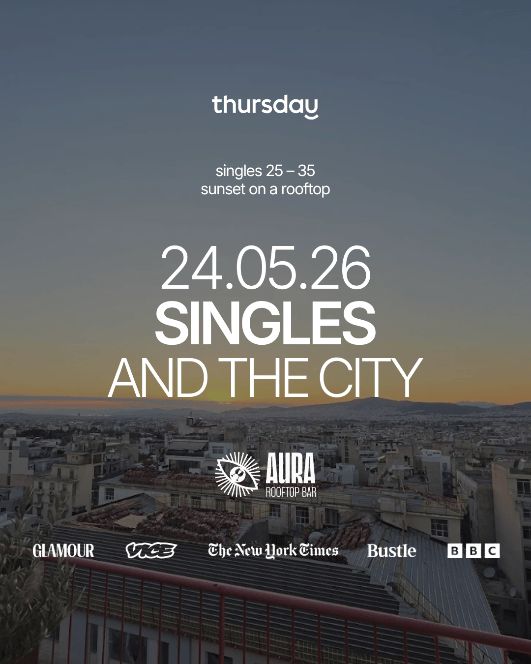 Sunday | Singles and the City | Athens | 25-35