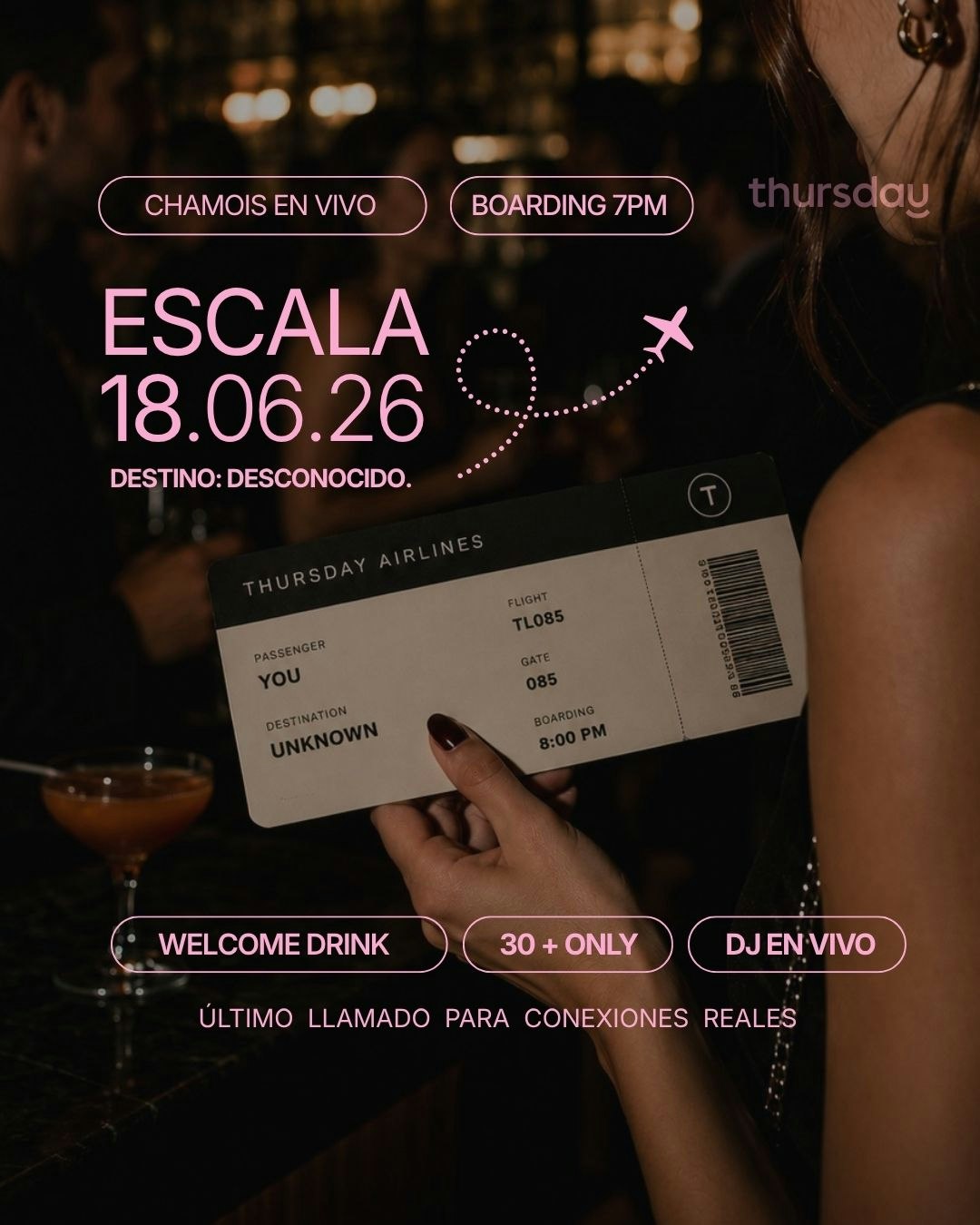 THURSDAY | ESCALA | EGUA – CHAMOIS EN VIVO 📍|