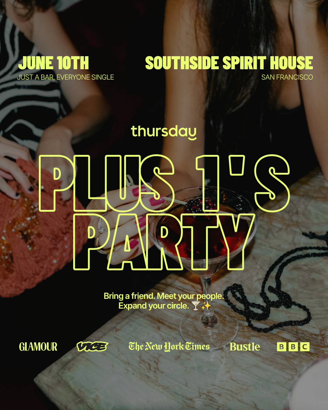 Thursday | Southside (Plus 1’s Party) | San Francisco