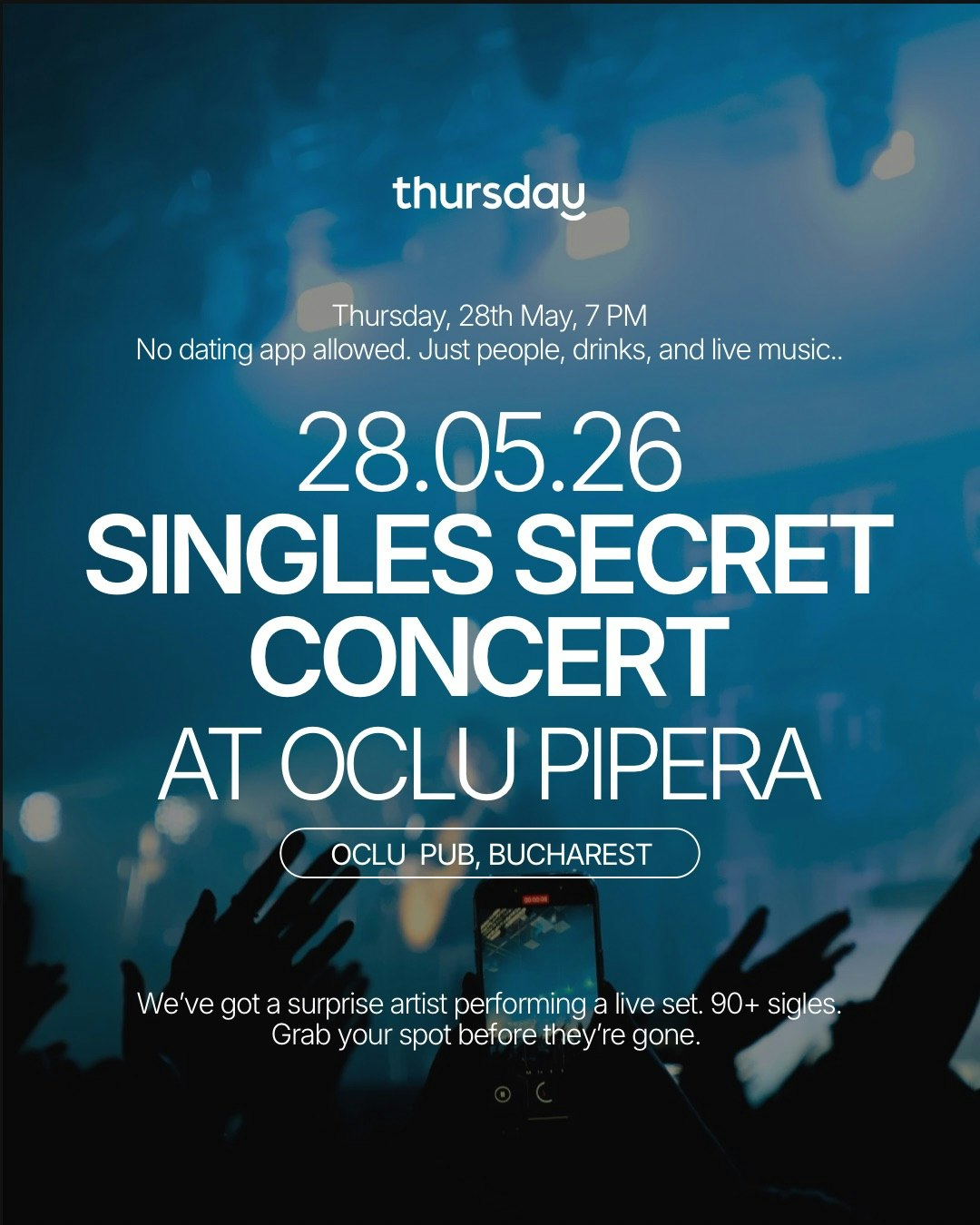 THURSDAY | SECRET CONCERT @OCLU |  BUCHAREST