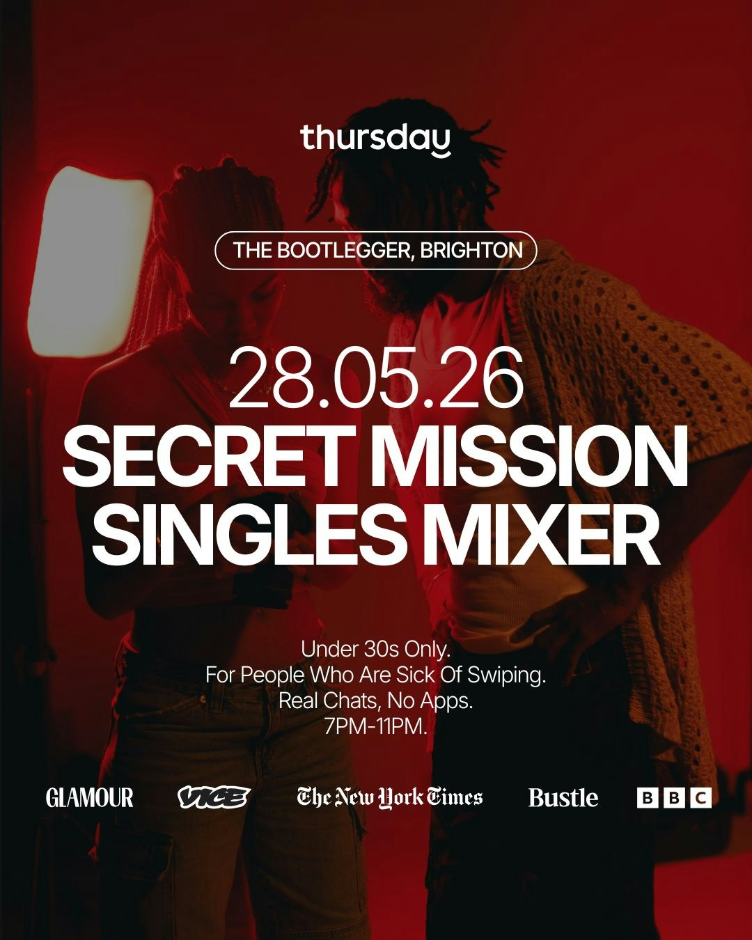 Thursday | Secret Missions Party (Under 30s) | Brighton