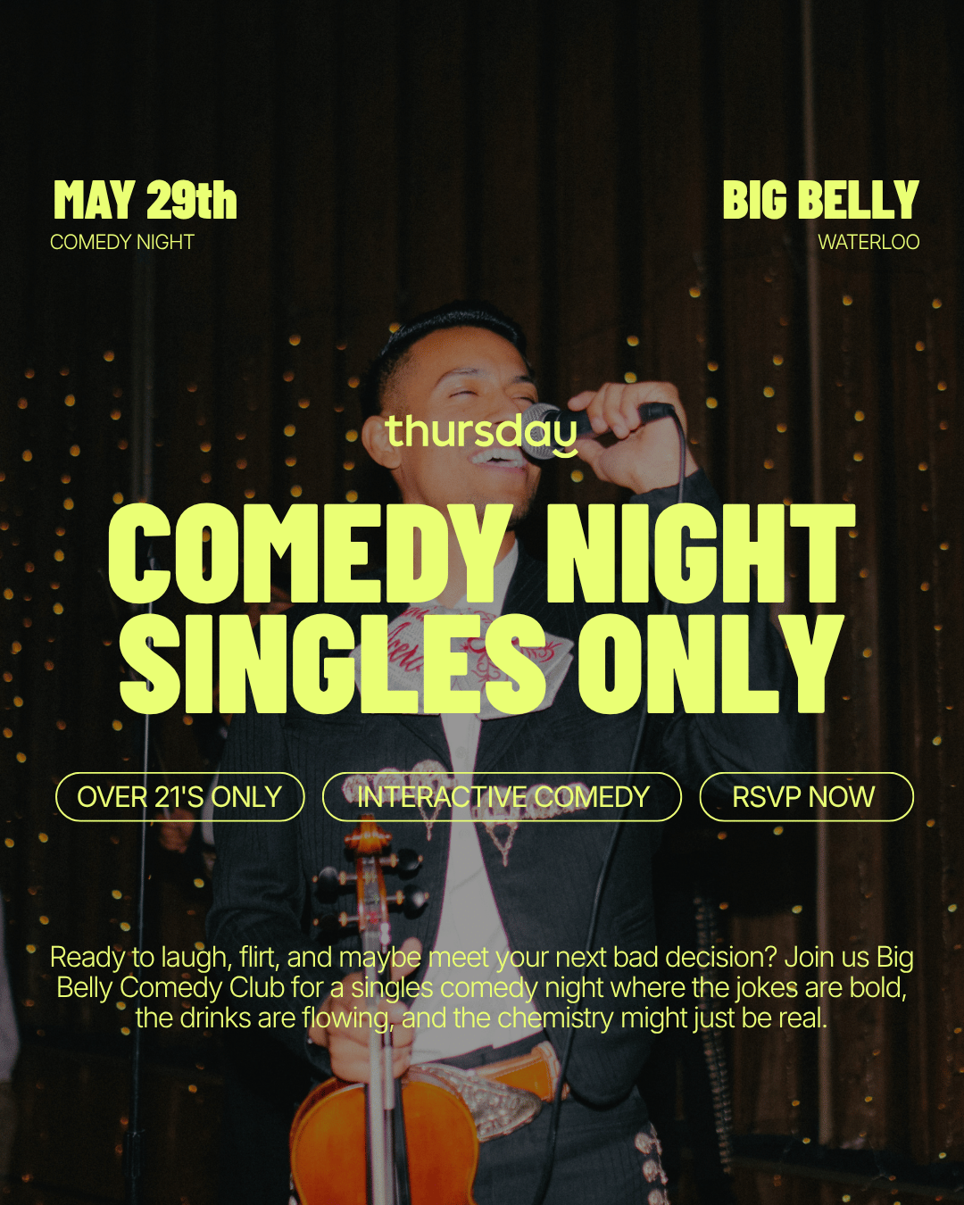 Friday | Interactive Singles Comedy Night | Waterloo