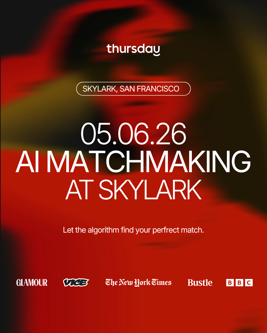 Thursday I Skylark (AI Matchmaking Singles Event) I San Francisco