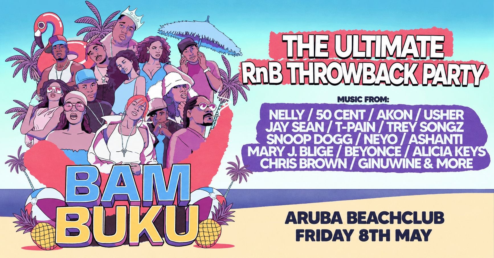 BAMBUKU – Bournemouth’s BIGGEST RnB Throwback Party @Aruba
