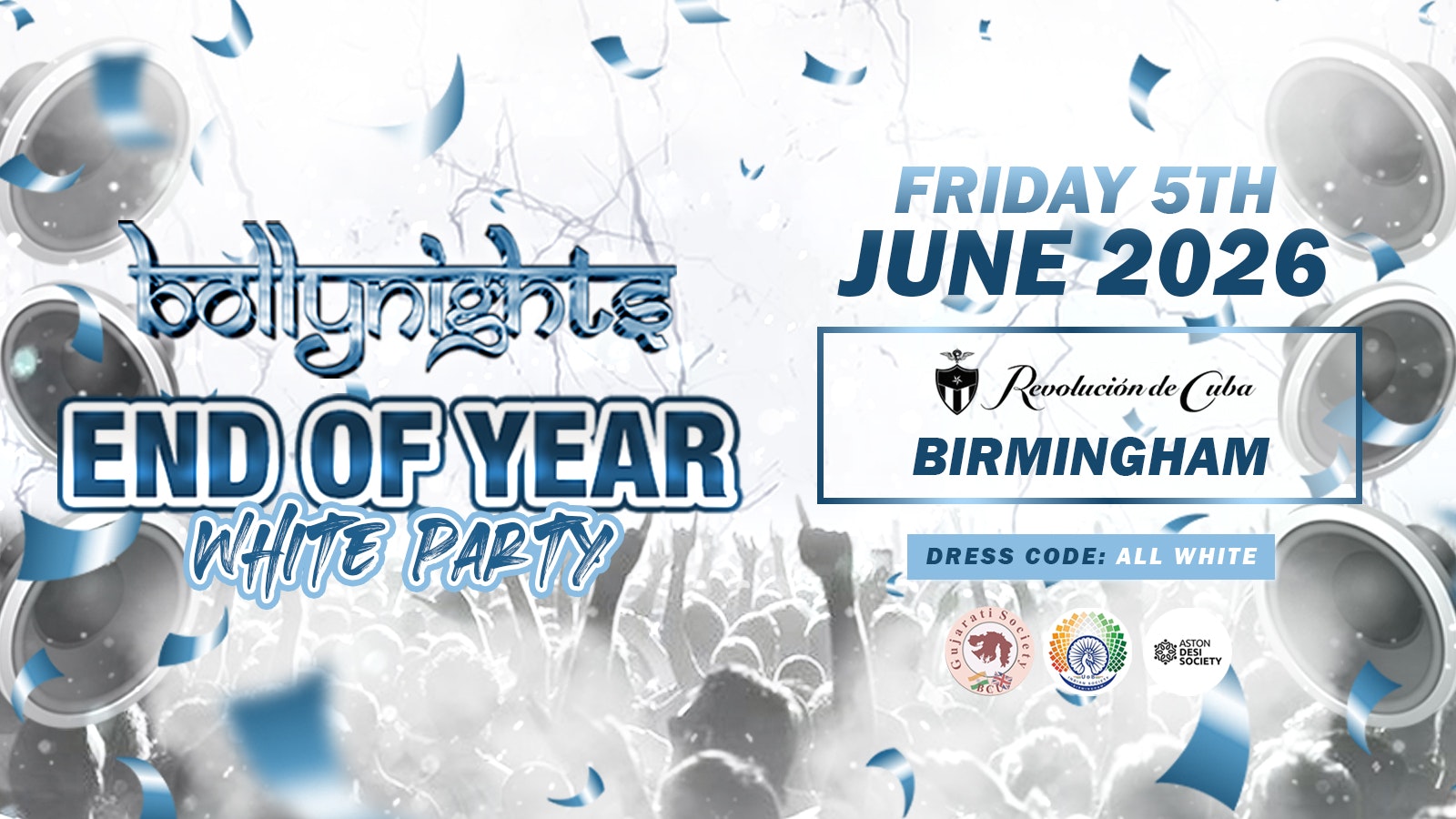 Bollynights Birmingham – End Of Year | Friday 5th June | Revolución de Cuba Birmingham