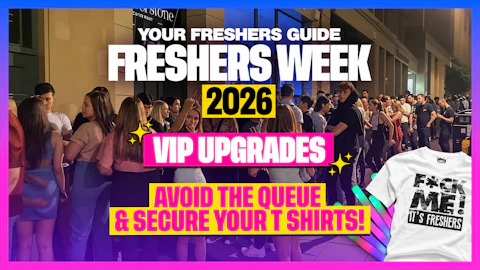 F*CK ME It's Freshers UK Tour 2026 - JUMP THE QUEUES 🦘 & SECURE YOUR T SHIRTS 👕