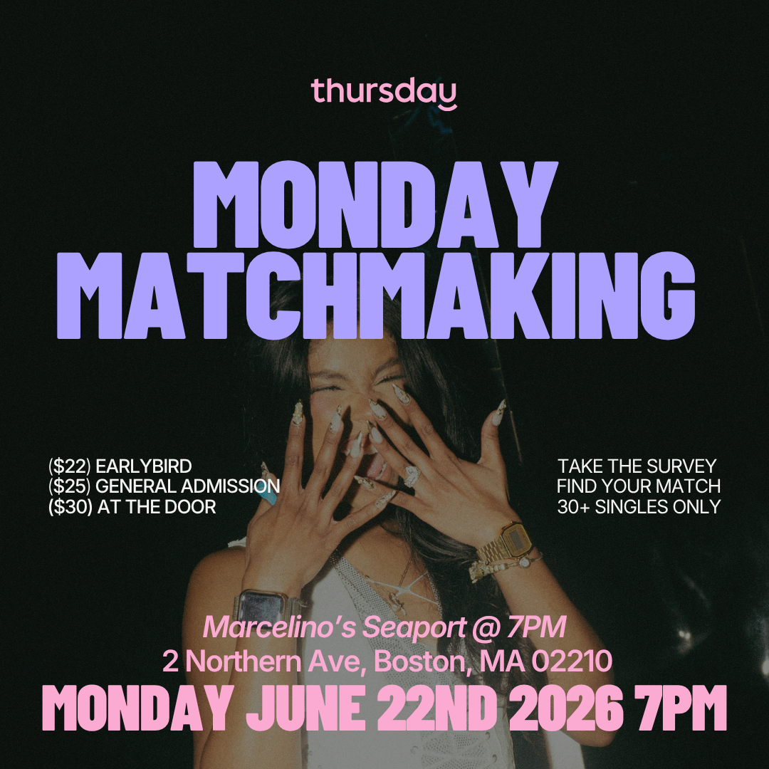 Monday | 30+ Matchmaking Party | Marcelino’s Seaport