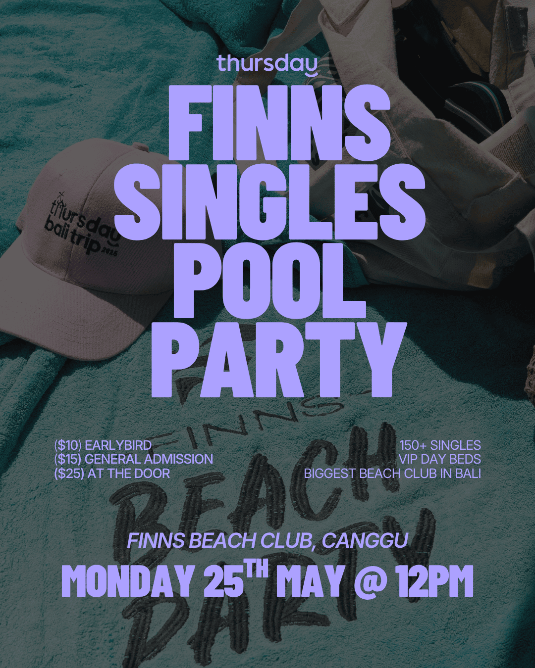 Monday | Singles Pool Party @ Finns | Canggu