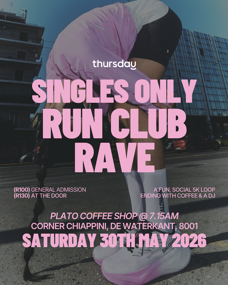 Saturday | Singles Run Club & Coffee Rave | Cape Town