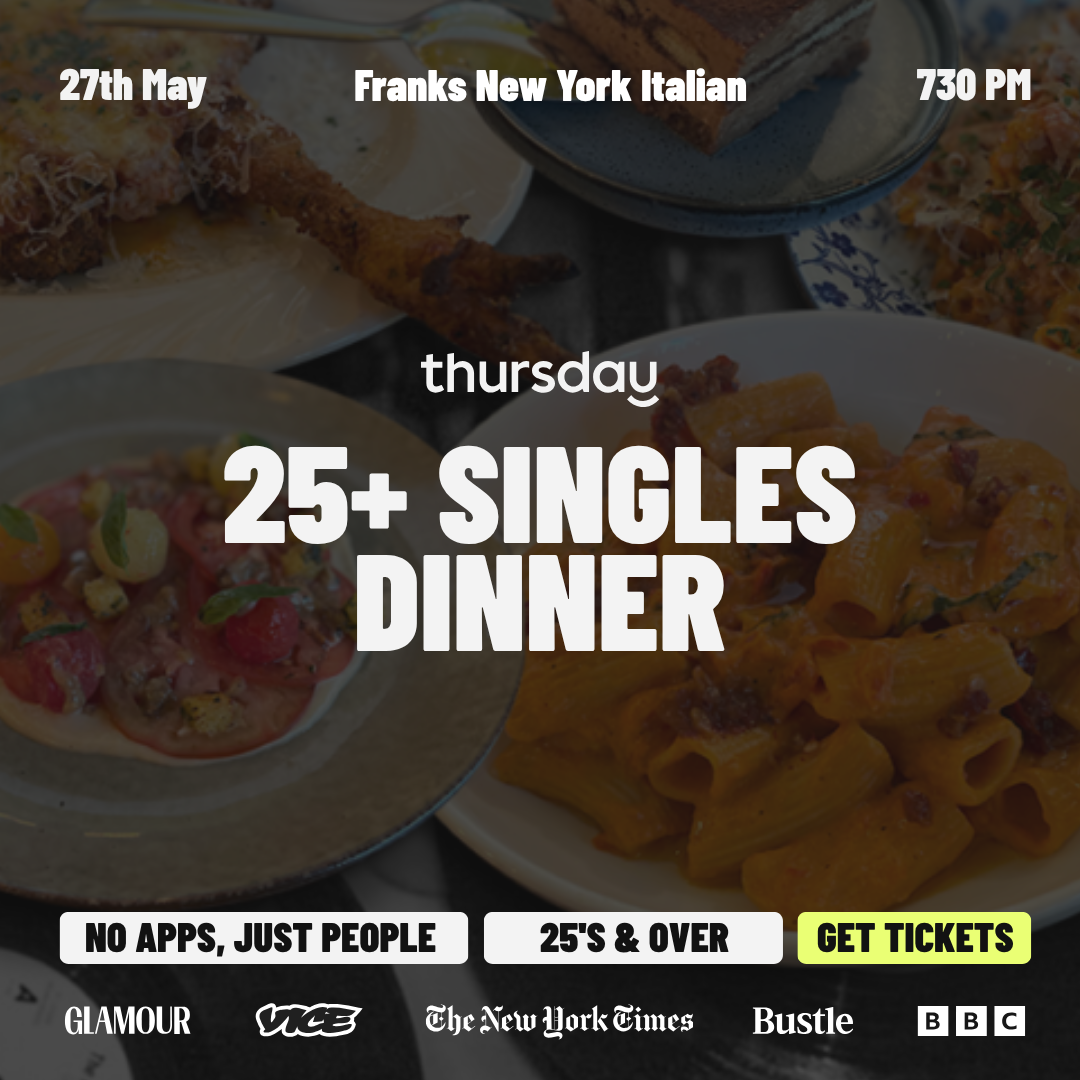Thursday | SINGLES ONLY DINNER (25+) | Frank’s Italian