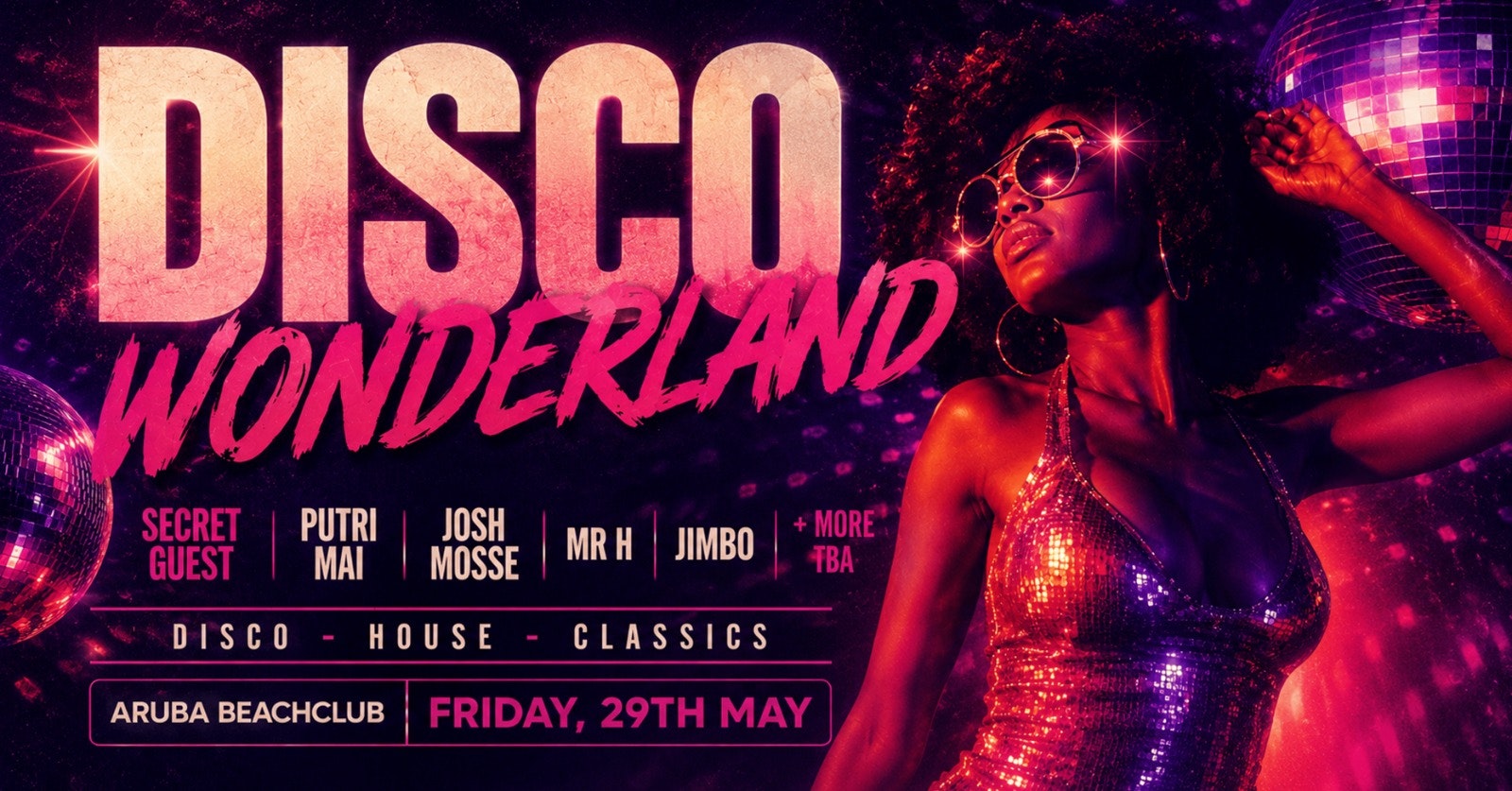 Suddenly Funk presents ‘Disco Wonderland’ @ Aruba 29.05.26