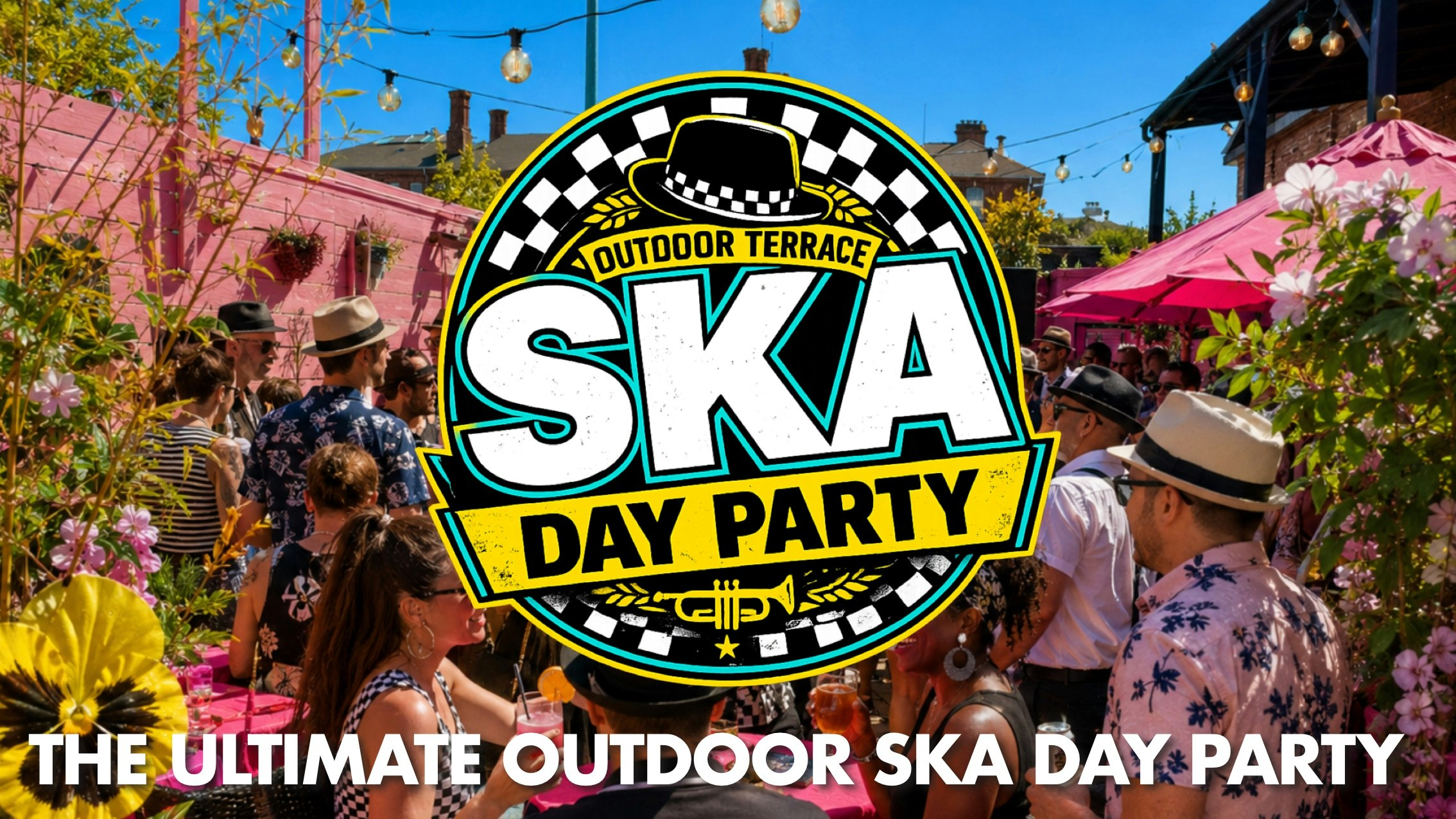 🖤🤍 SKA Day Party from 3pm – Flamingo Rooftop Terrace 🎺