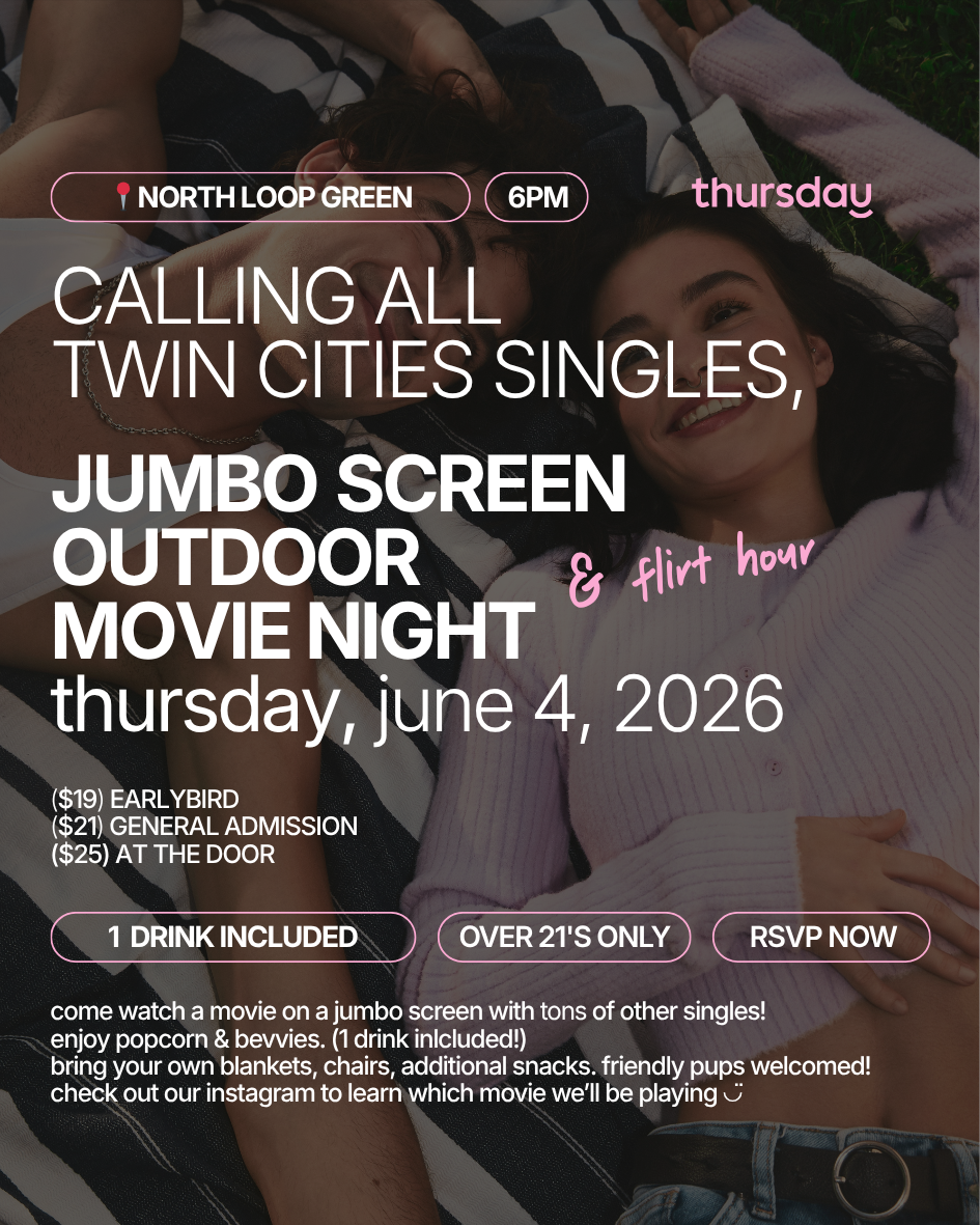 Thursday | Jumbo Outdoor Movie Night & Flirt Hour | Basset Hound & North Loop Green | Book at thursday.com