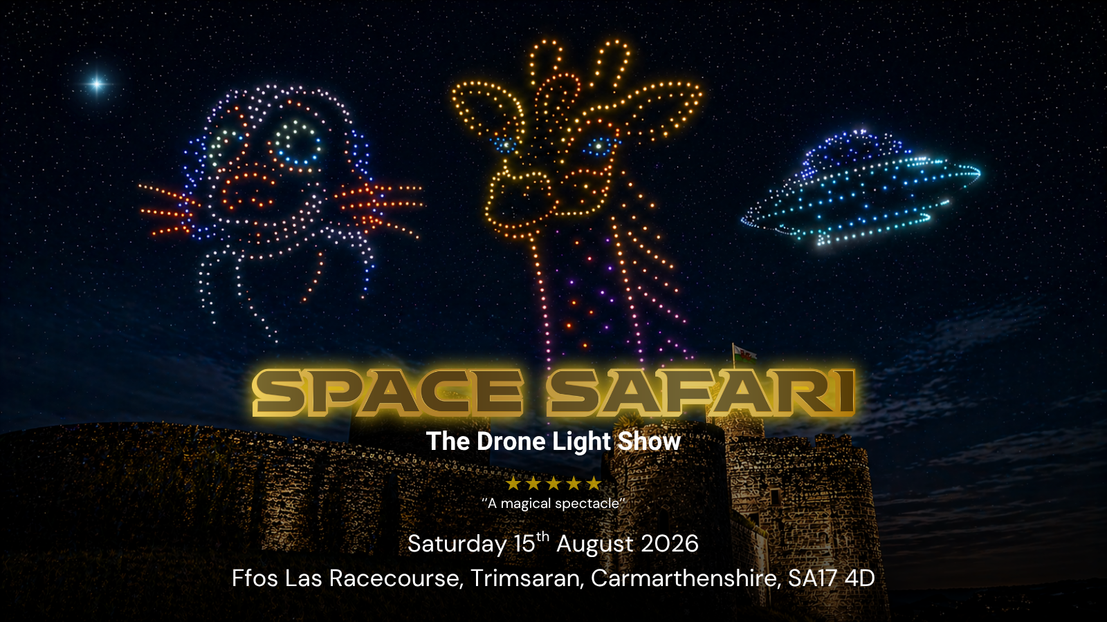 Space Safari Drone Light Show – Carmarthenshire