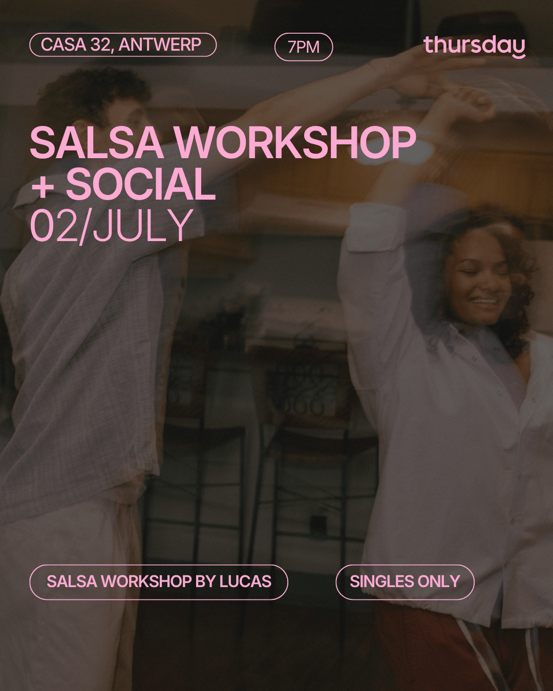 Thursday | Salsa for Antwerp Singles at Casa 32 | Antwerp