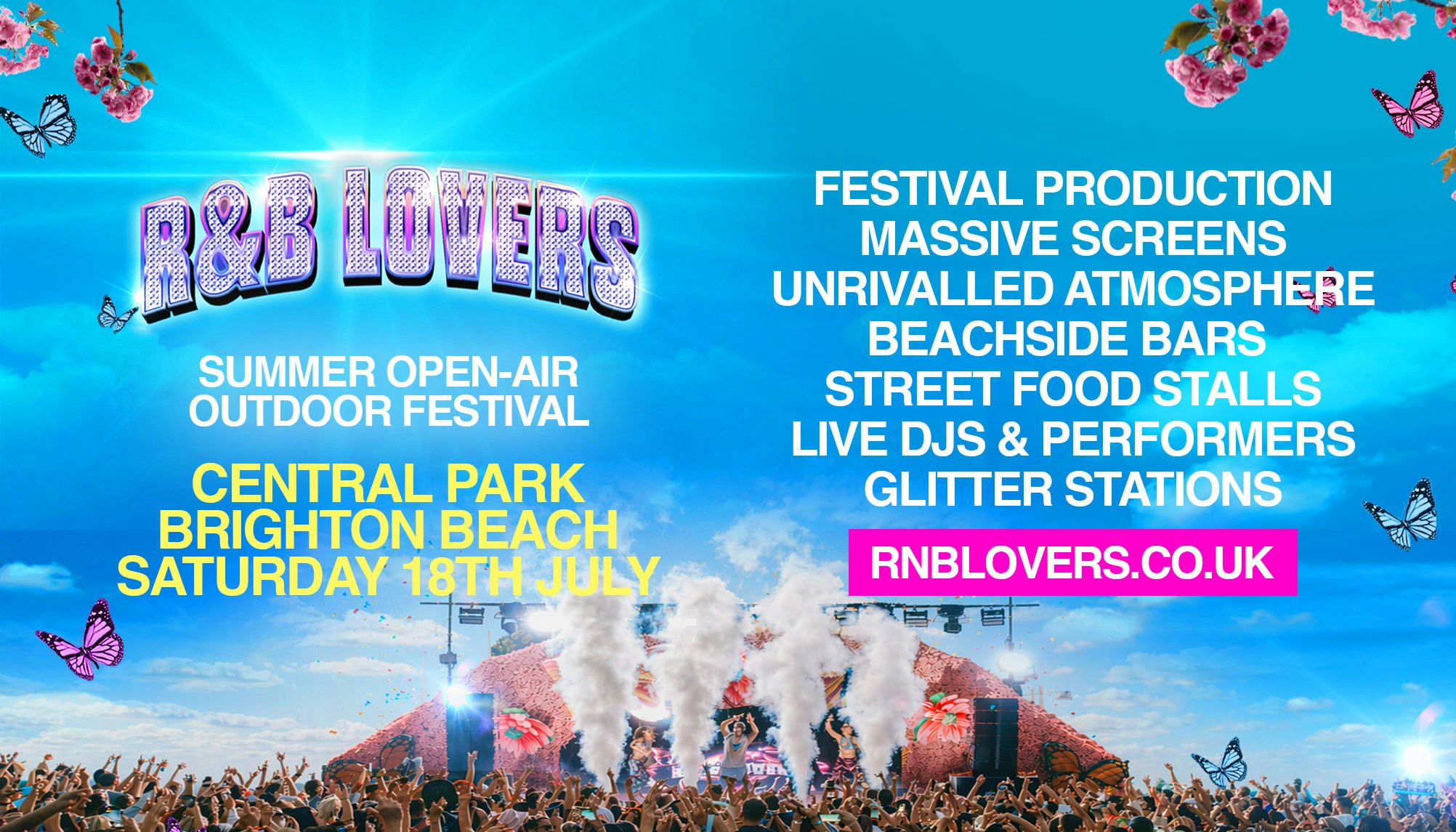 R&B Lovers –  Summer Outdoor Beach Festival – Central Park Brighton [TICKETS RUNNING LOW!]