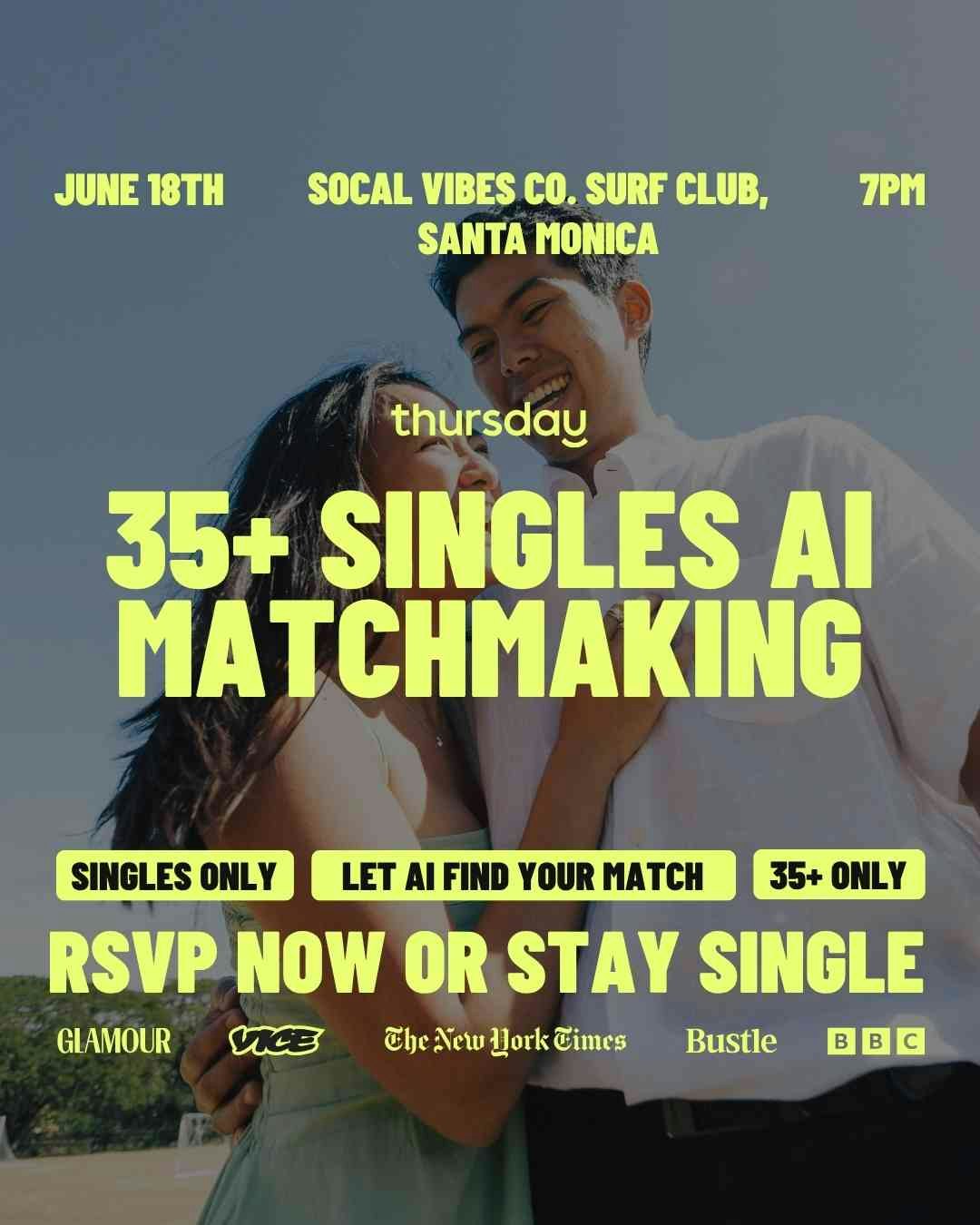 Thursday | SoCal Vibes Co. Surf Club (35+ Matchbox Event) | Los Angeles